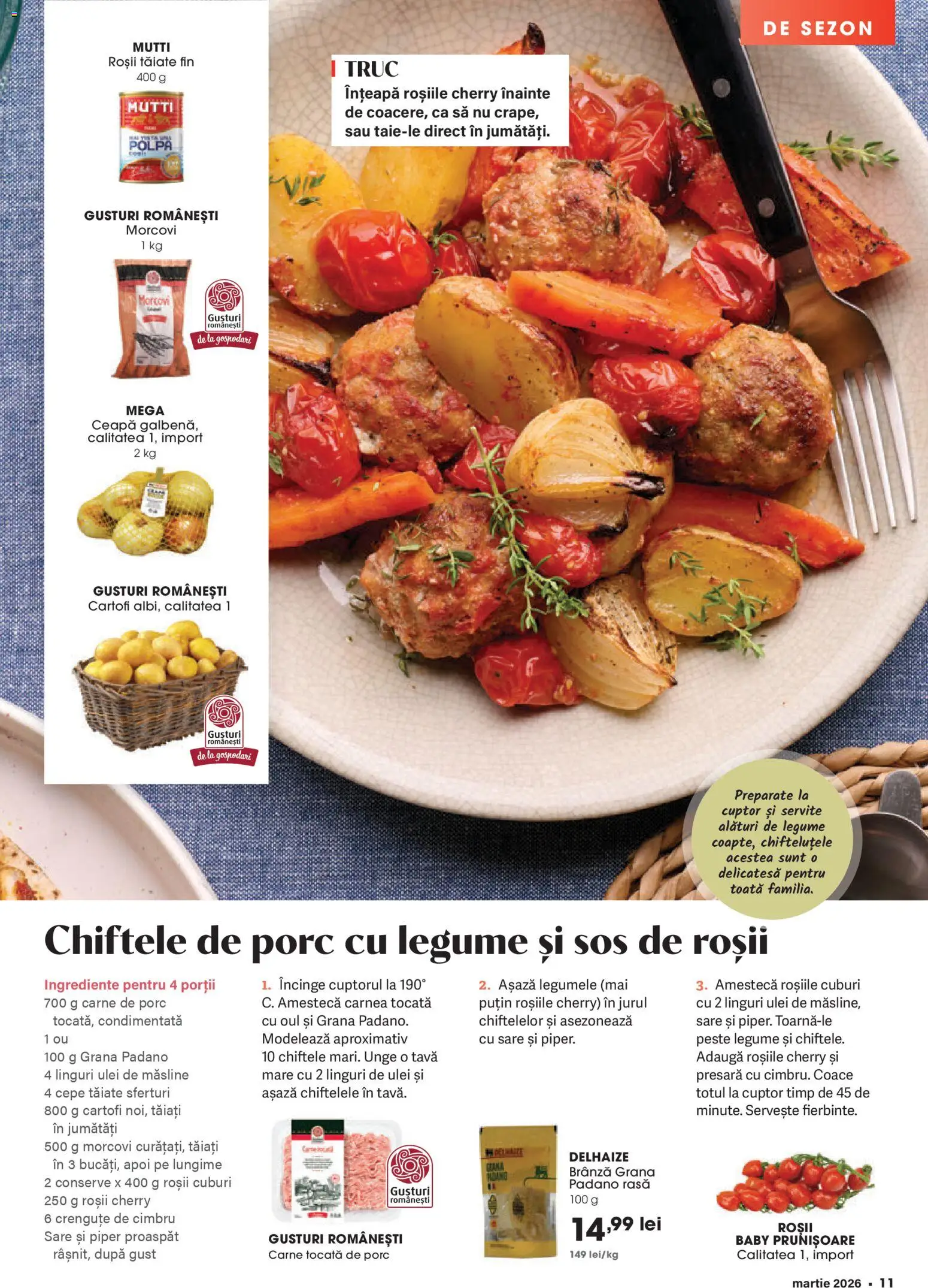 Noul catalog Mega Image – valabil de la 26.02.2026 | Pagină: 11 | Produse: Brokoli, Ulei, Roșii, Piper