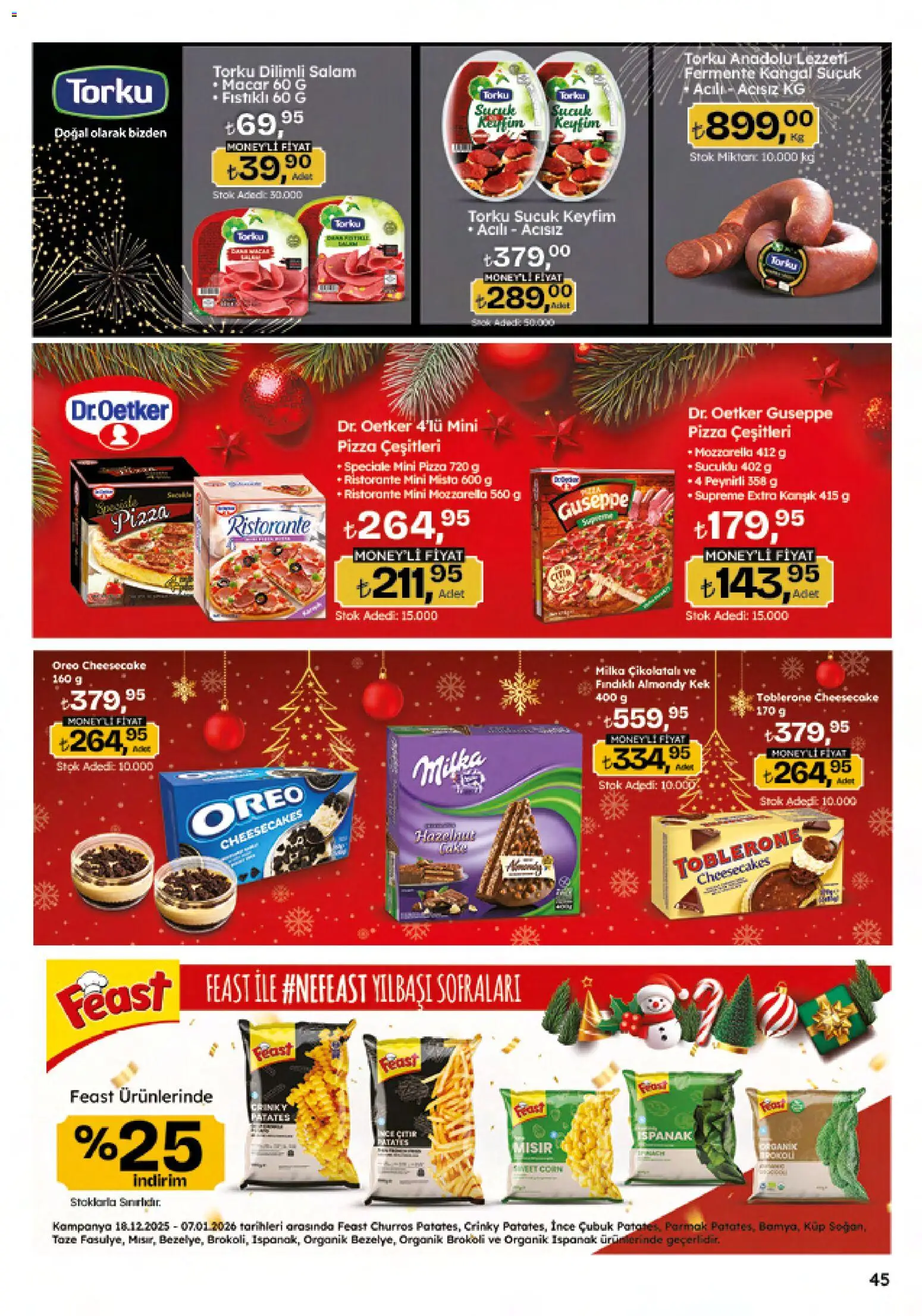 Migros Katalog - 5M Migroskop Dijital - 05.12.2025 tarihinden itibaren geçerlidir | Sayfa: 45 | Ürünler: Salam, Ispanak, Pizza, Sucuk