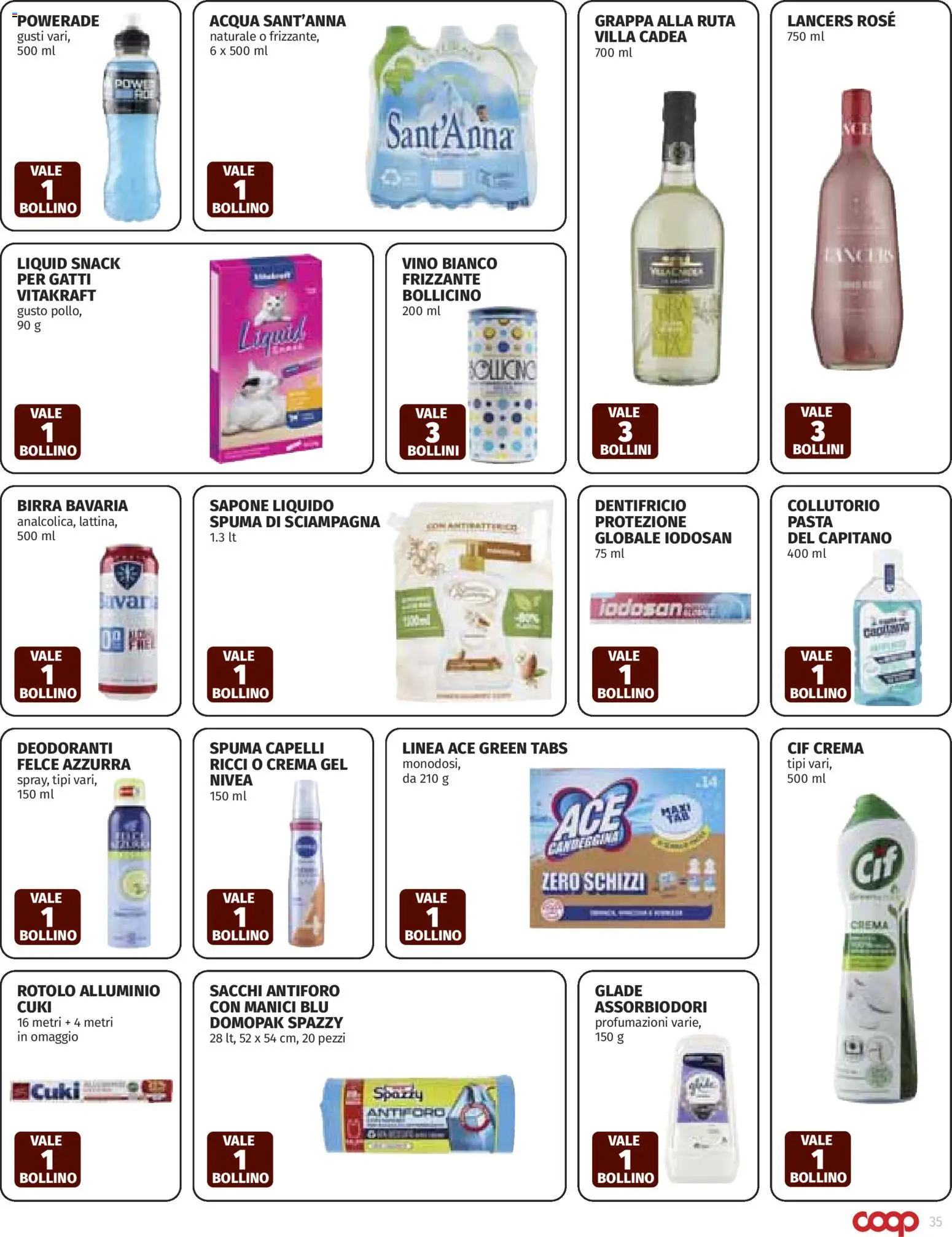 Volantino COOP del 05.03.2026 | Pagina: 35 | Prodotti: Sapone, Birra, Pasta, Vino bianco