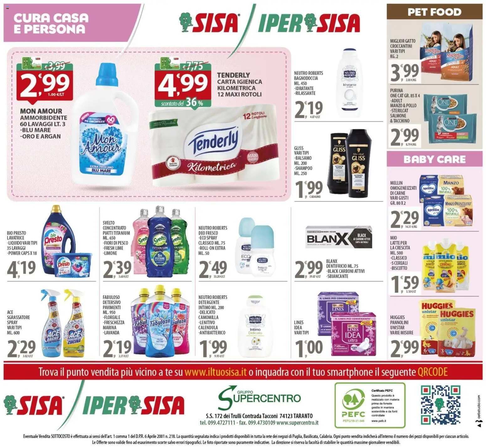 Volantino SISA del 25.11.2025 | Pagina: 12 | Prodotti: Carta igienica, Sgrassatore, Tacchino, Lime