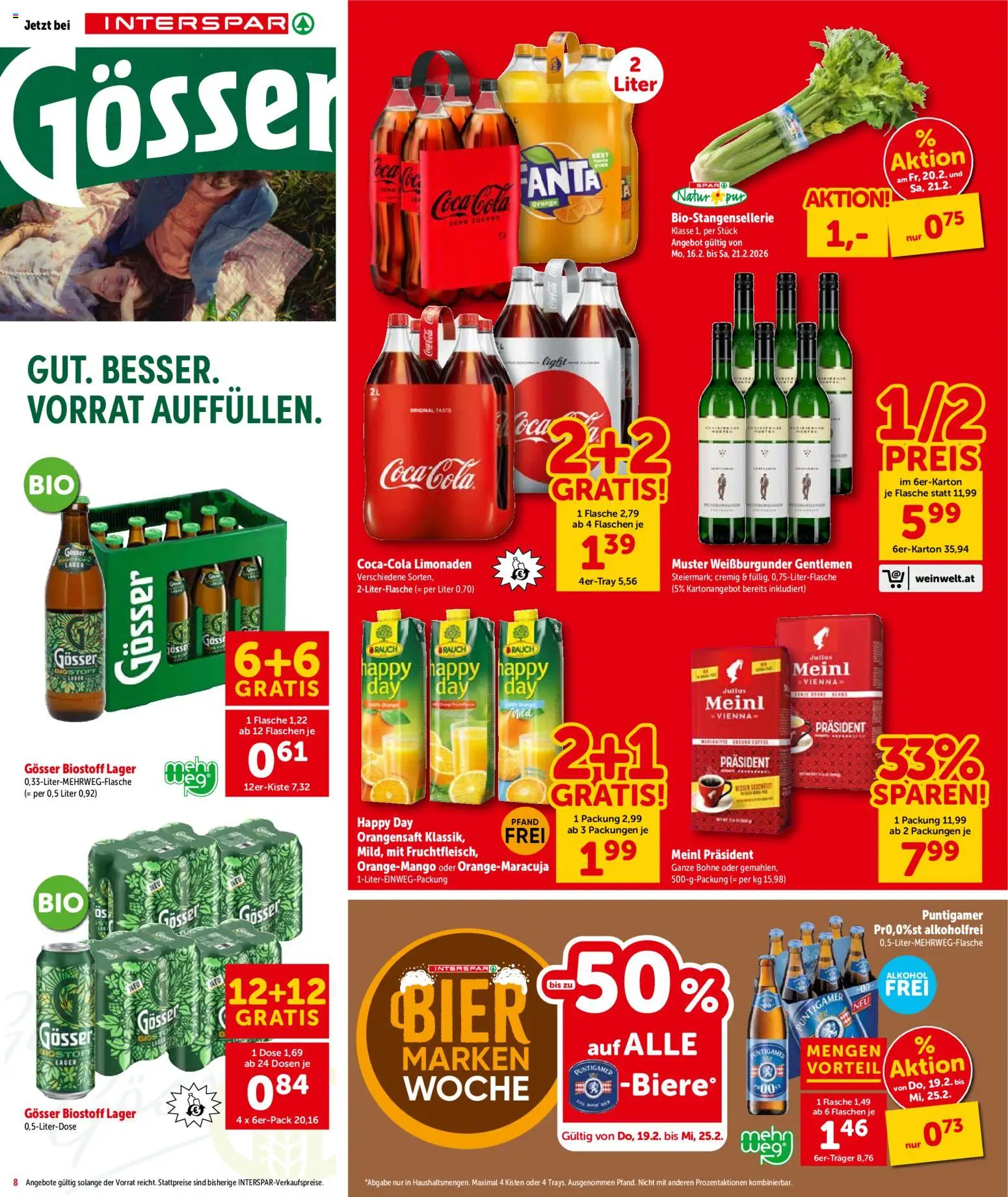 Interspar Flugblatt - Kärnten gültig ab 19.02.2026 | Seite: 9 | Produkte: Bier