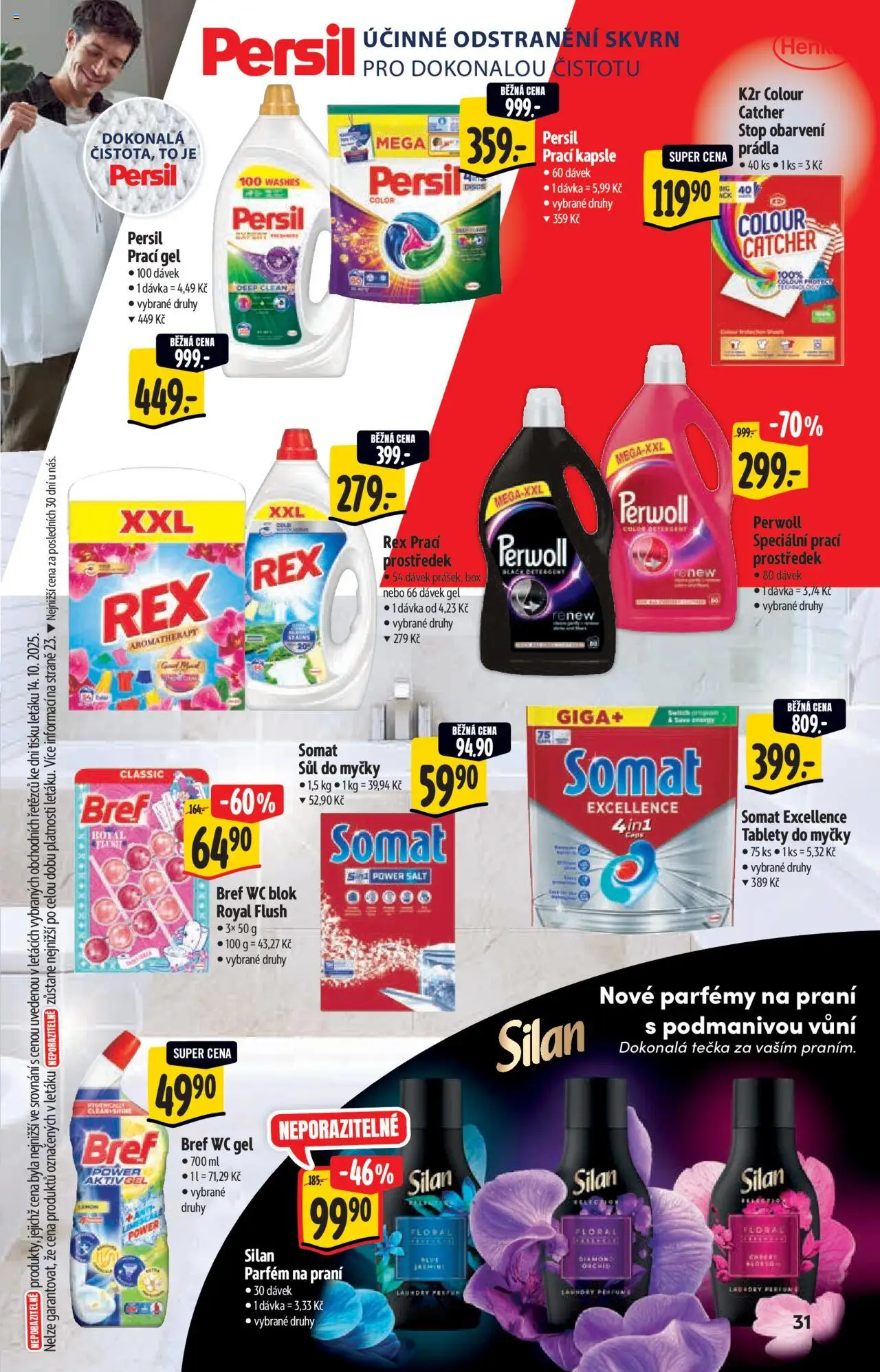 Albert katalog - Hypermarket od 22.10.2025 | Strana: 31 | Produkty: Prací gel, Prací prostředek, Kapsle, Silan