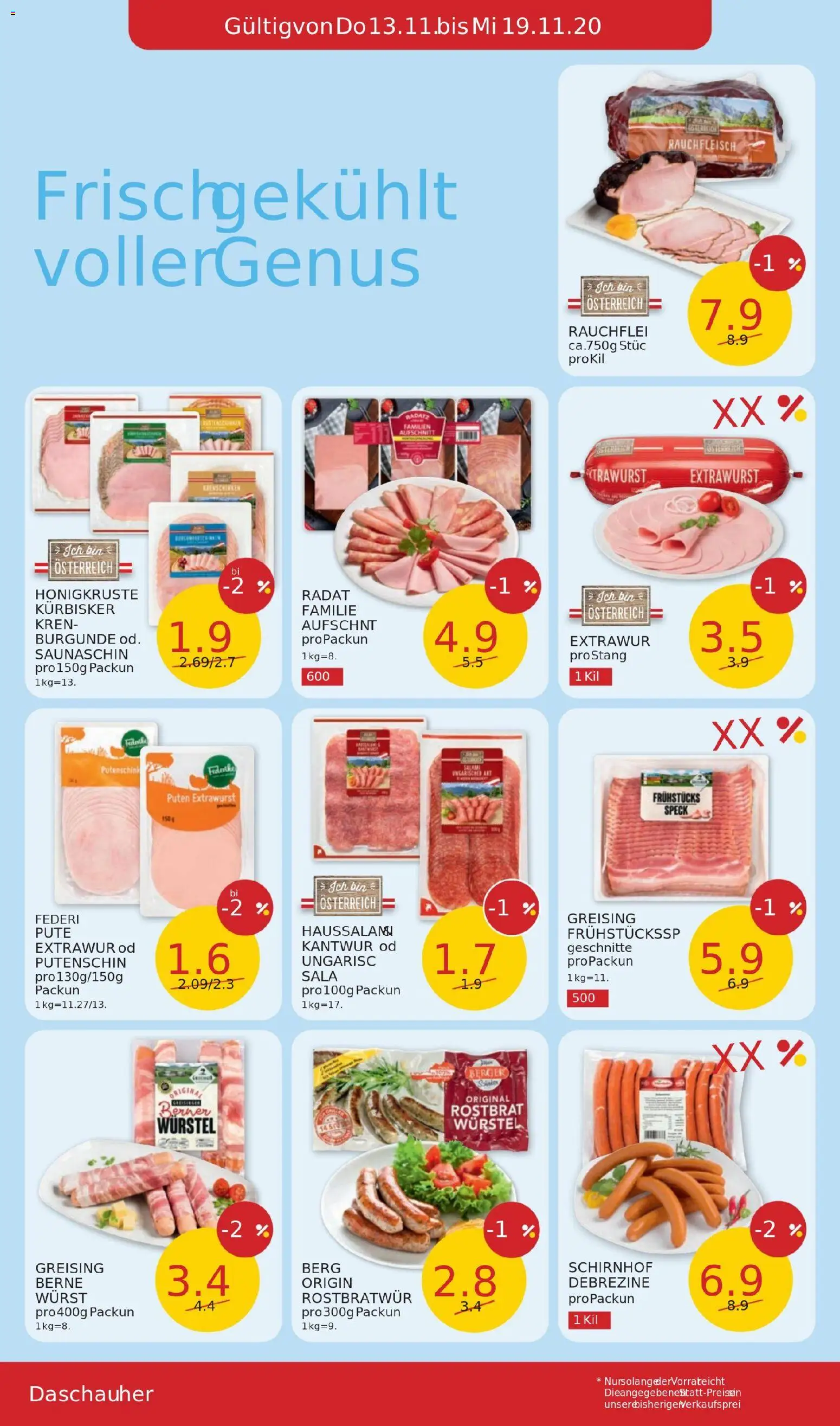 Penny Markt Flugblatt gültig ab 13.11.2025 | Seite: 6 | Produkte: Wurst, Salami