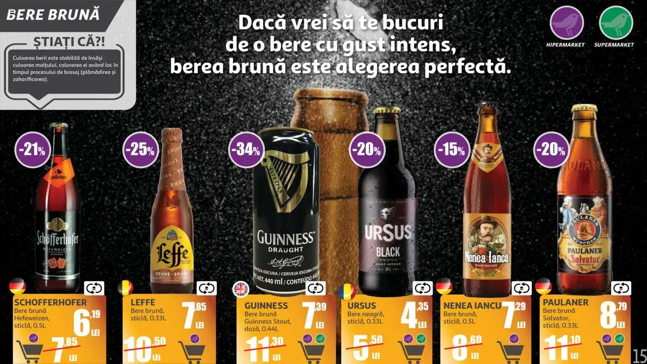 Auchan catalog - Marelui Târg de Bere – valabil de la 11.06.2025 | Pagină: 15 | Produse: Bere