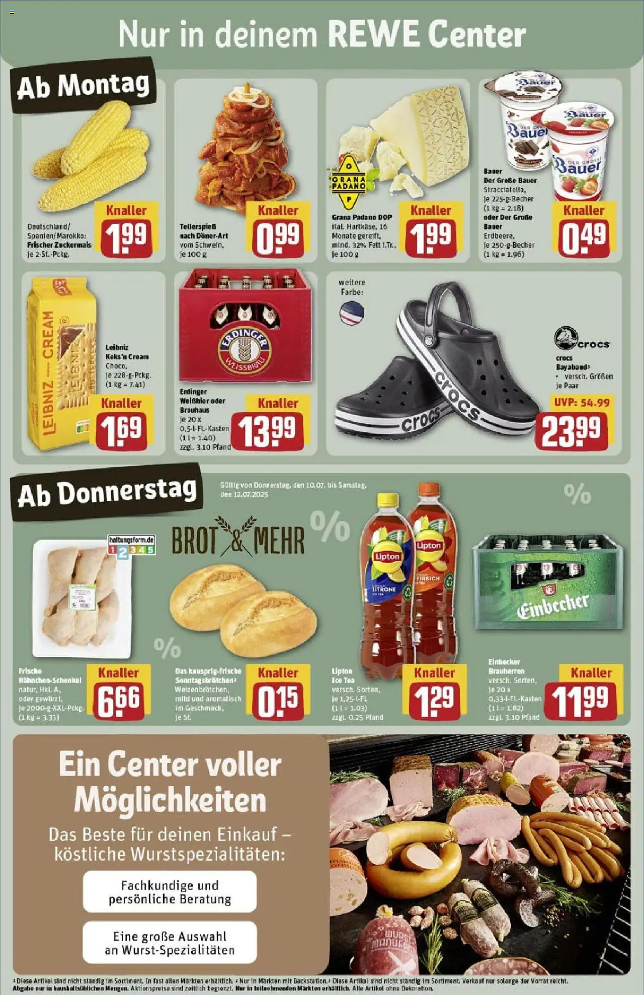 Rewe prospekt Uelzen	 - gültig ab dem 06.07.2025 | Seite: 3 | Produkte: Hahnchenschenkel, Weißbier, Zitrone, Brot