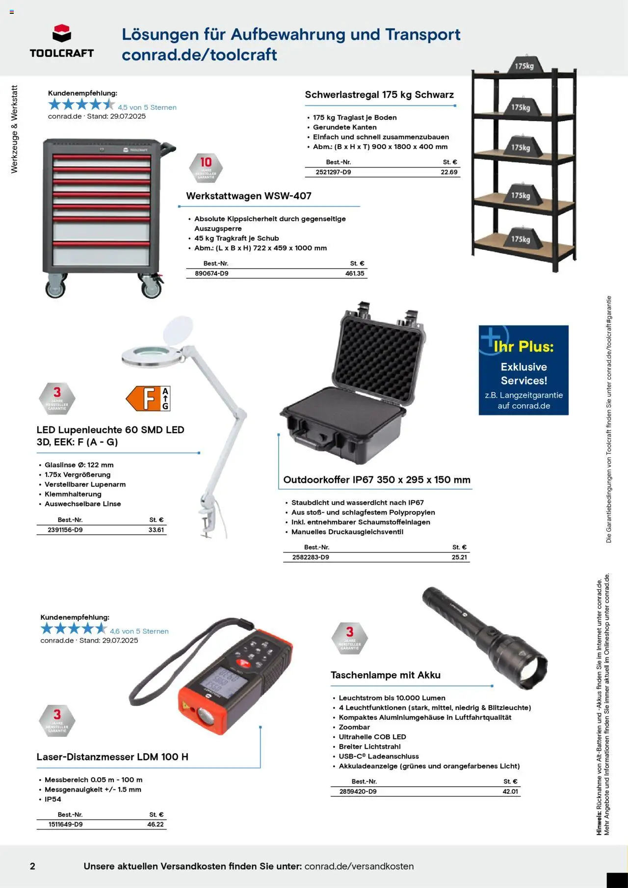 Conrad - Markenkatalog - gültig ab dem 25.08.2025 | Seite: 4 | Produkte: Schwerlastregal