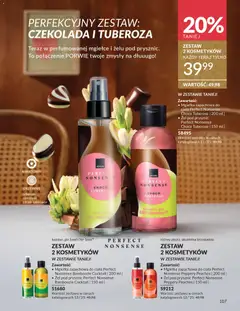 Pogląd oferty "Avon Katalog 12 2025" - ważna od 01.12.2025 | Strona: 107 | Produkty: Brzoskwinia, Prysznic, Body, Żel pod prysznic