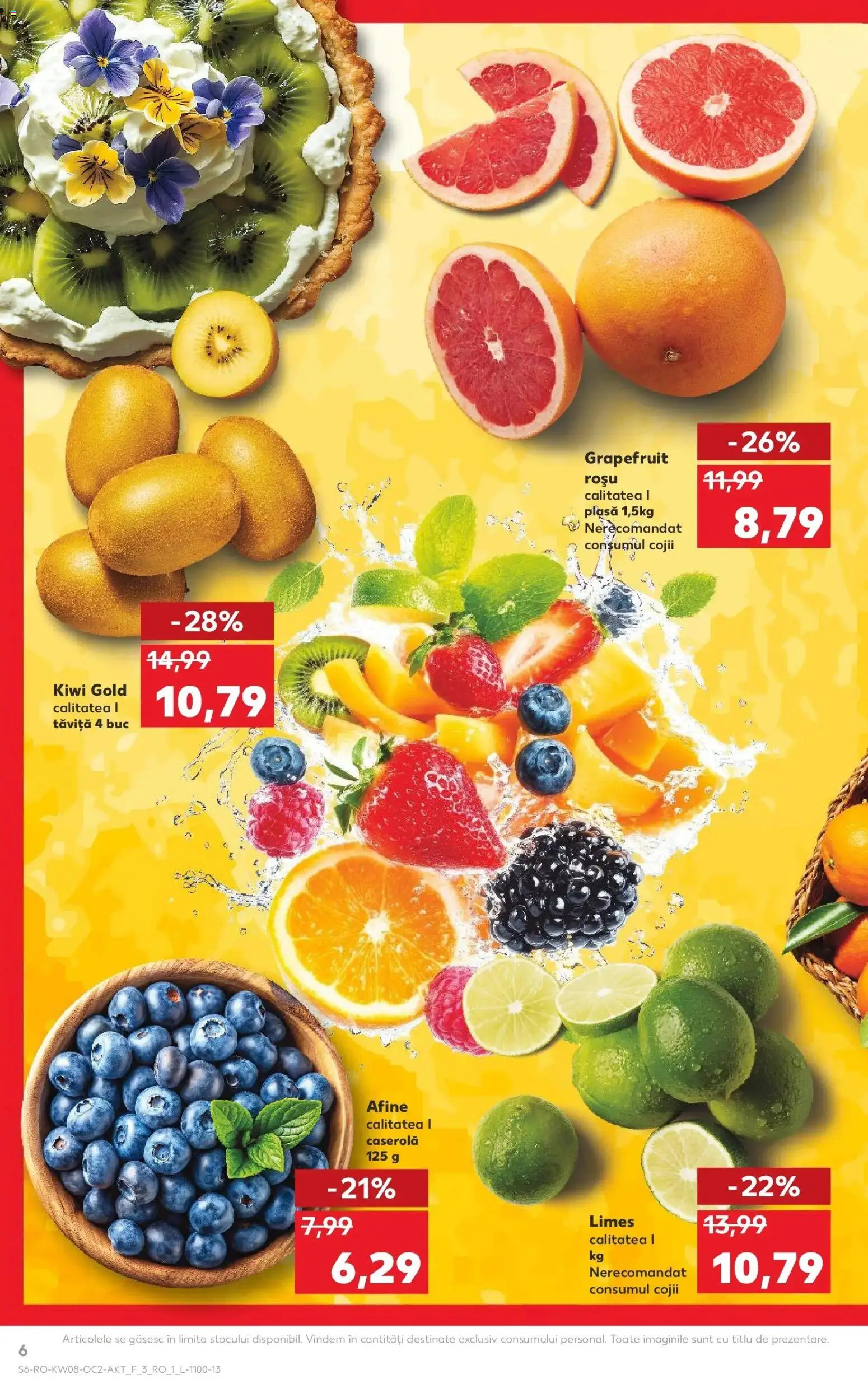 Noul catalog Kaufland – valabil de la 18.02.2026 | Pagină: 6 | Produse: Afine, Kiwi