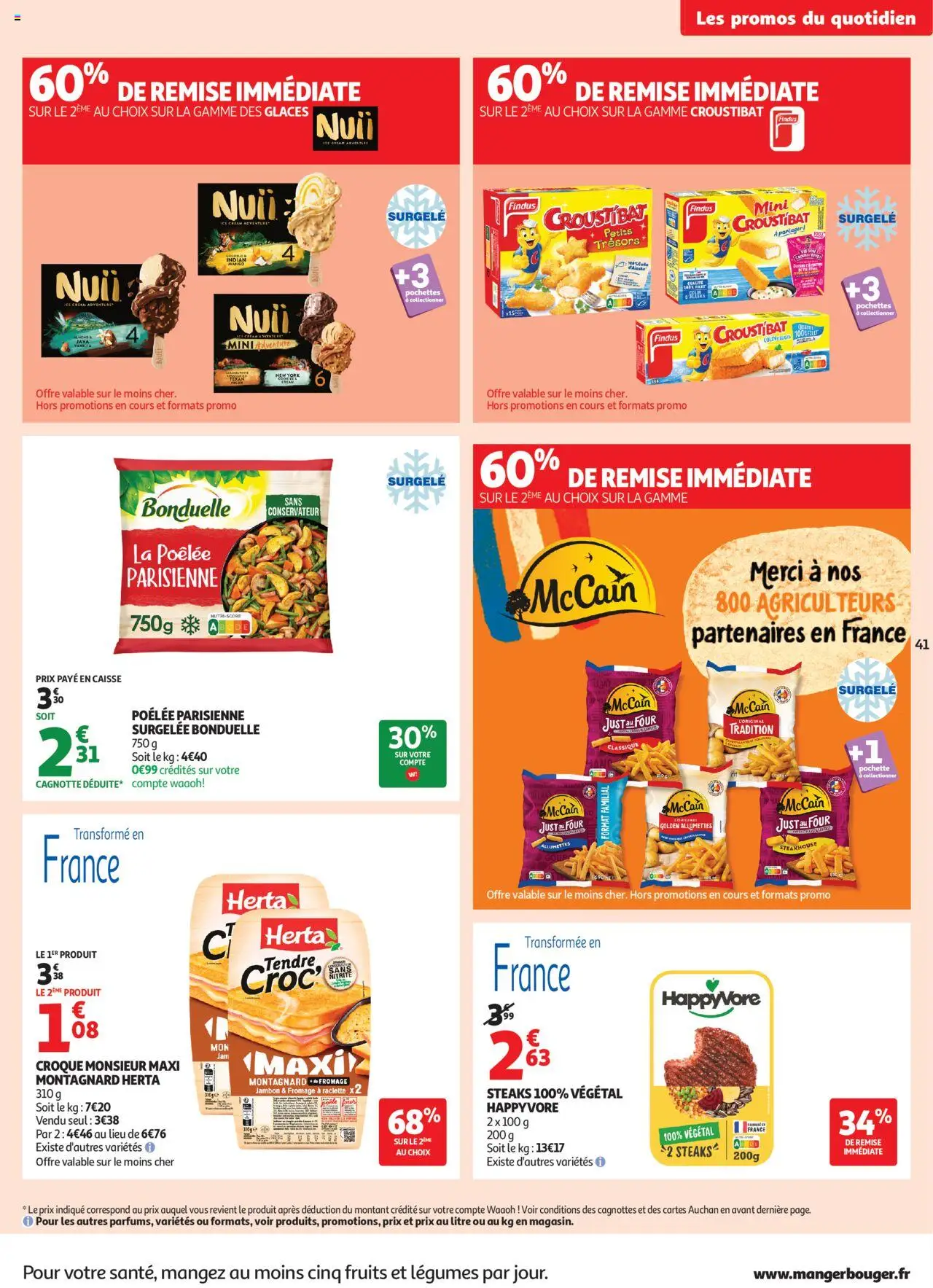  | Page: 41 | Produits: Glaces, Raclette, Fromage, Jambon