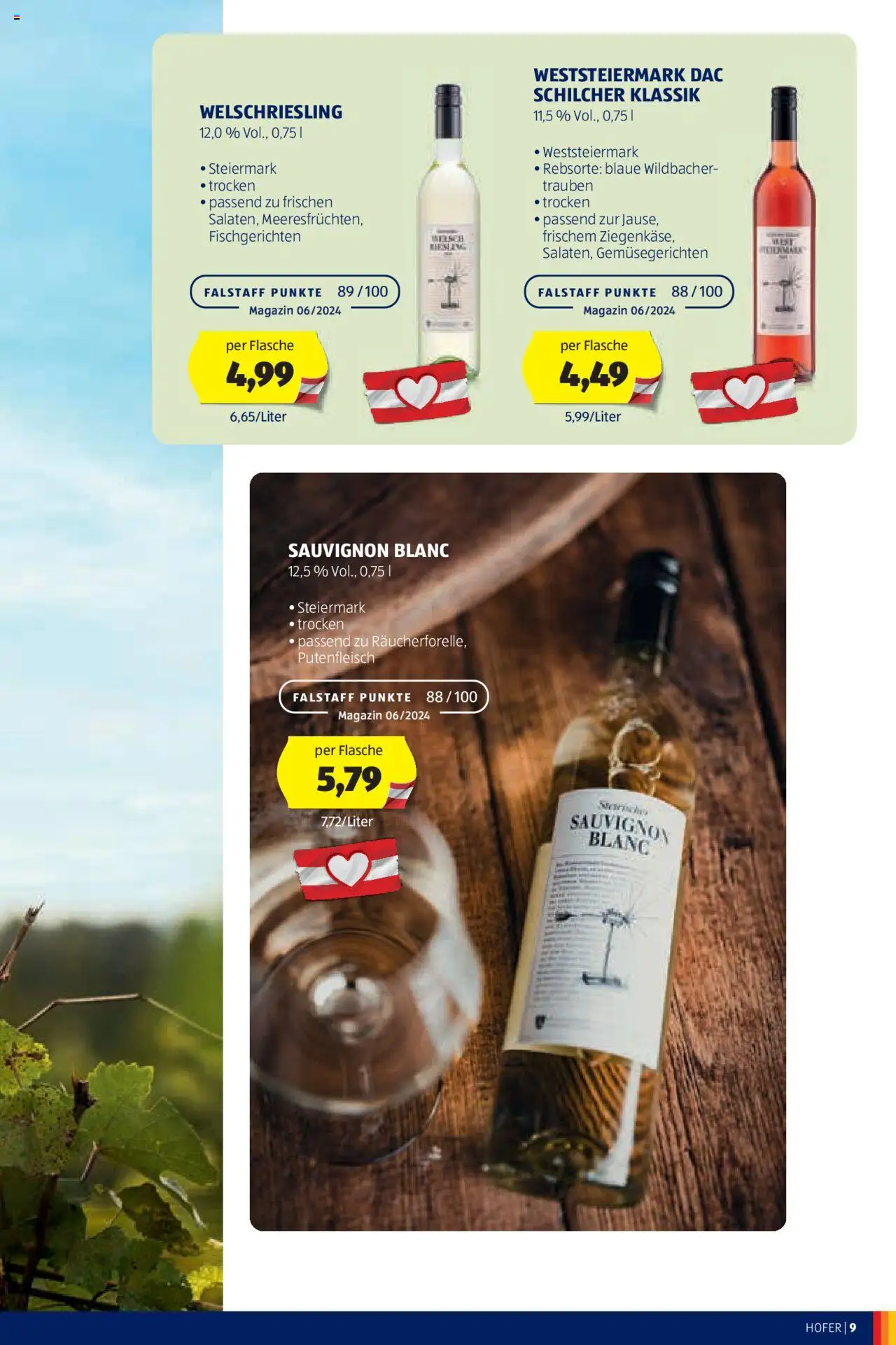 Hofer Wein-Magazin gültig ab 16.10.2024 | Seite: 9