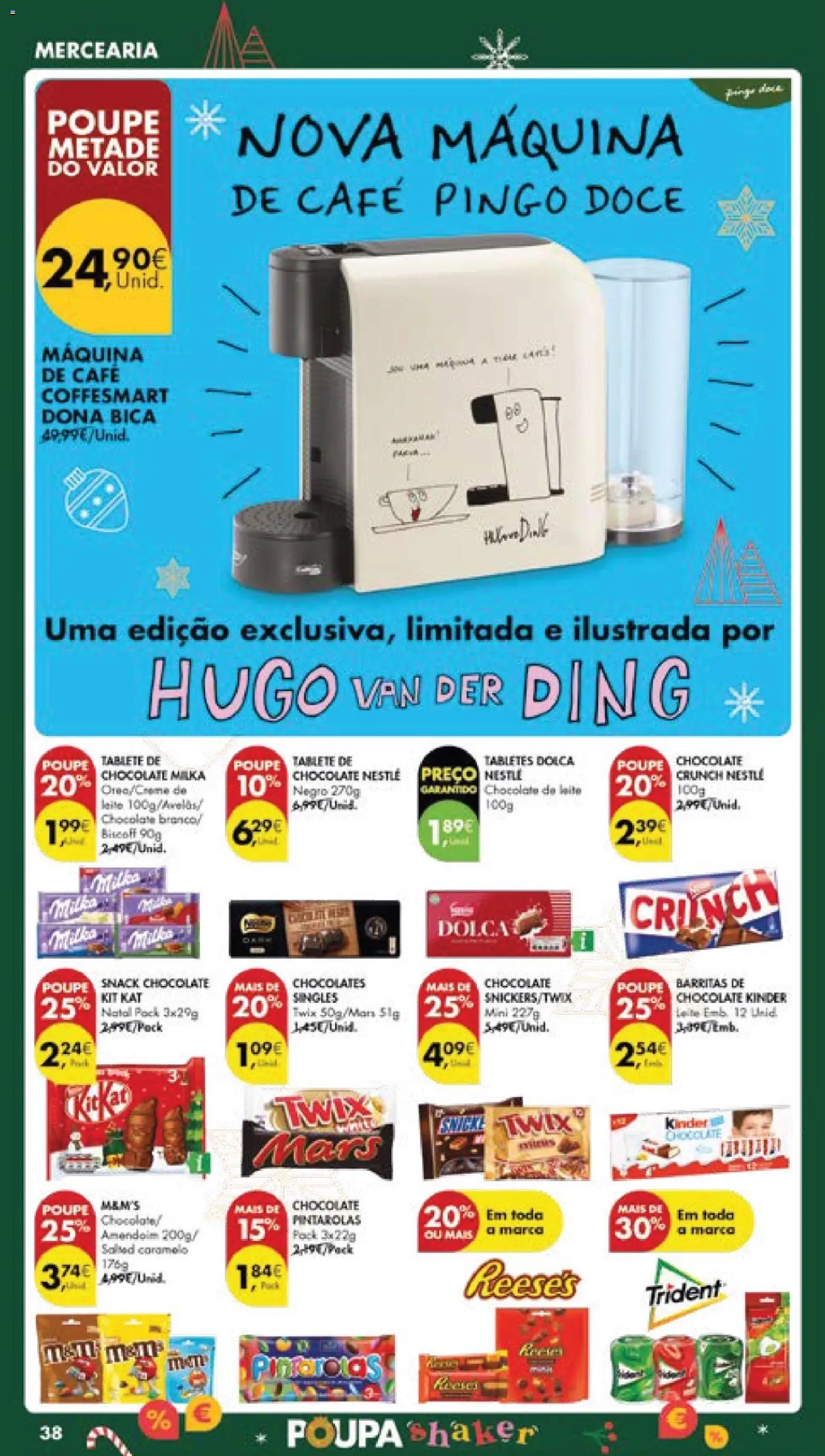 Pingo Doce folheto │ válido de 16.12.2025 | Página: 46 | Produtos: Chocolates, Leite, Café, Chocolate