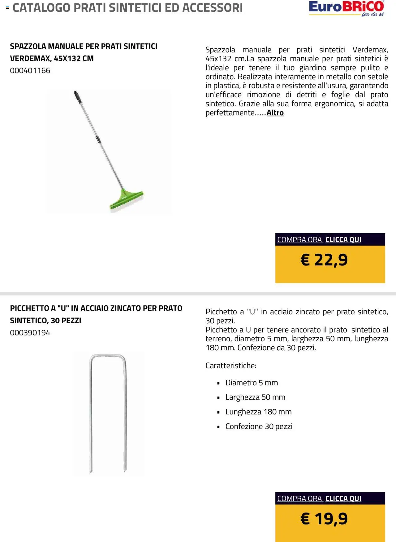 Volantino Eurobrico del 23.07.2025 | Pagina: 19 | Prodotti: Spazzola