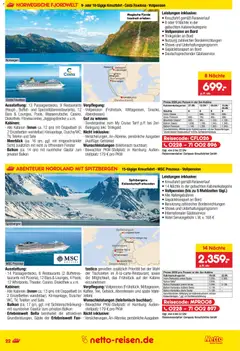 Netto Reisen Prospekt 	 ab 29.01.2026 gültig | Seite: 22