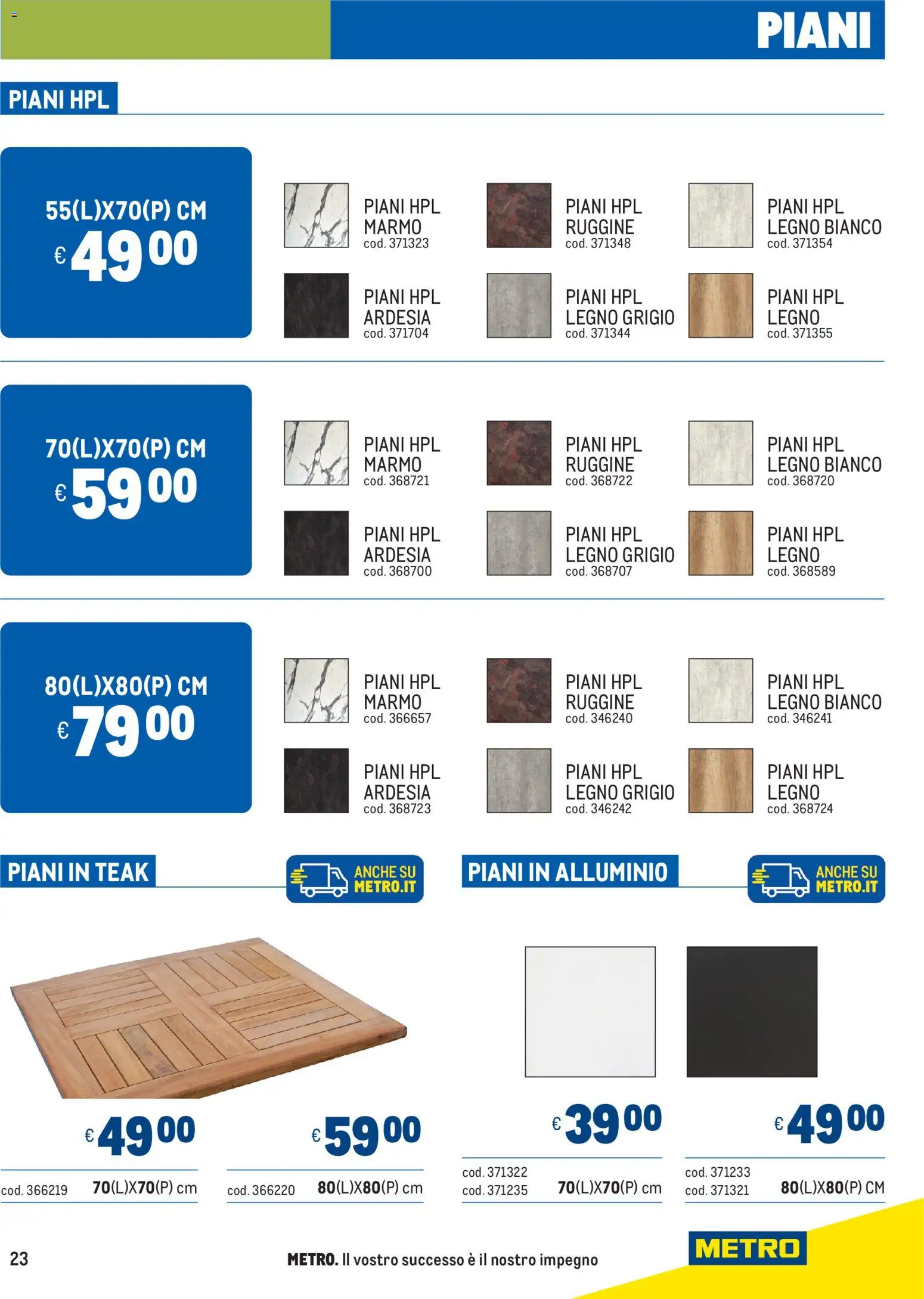 Volantino Metro del 02.04.2026 | Pagina: 23 | Prodotti: Alluminio