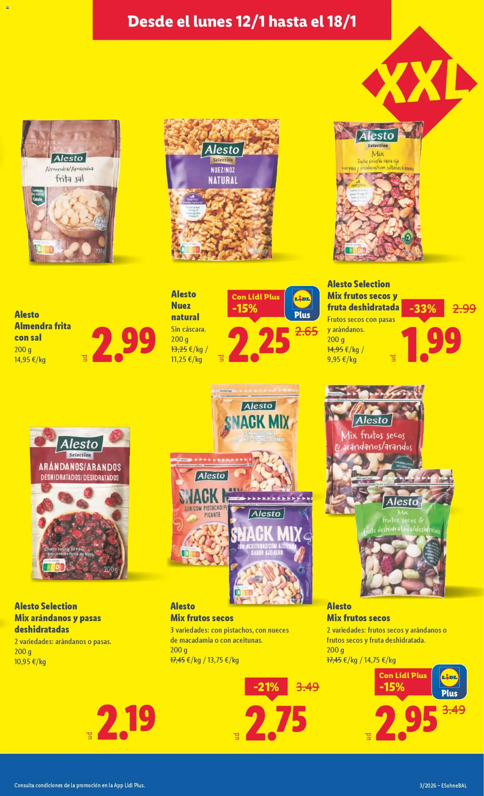Lidl folleto │ válido desde el 12.01.2026 | Página: 15 | Productos: Frutos secos