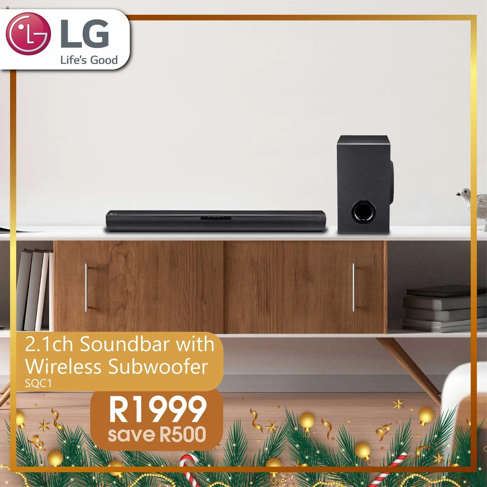 New Tafelberg Furnishers catalogue – valid from 12.12.2025 | Page: 4 | Products: Soundbar, Subwoofer