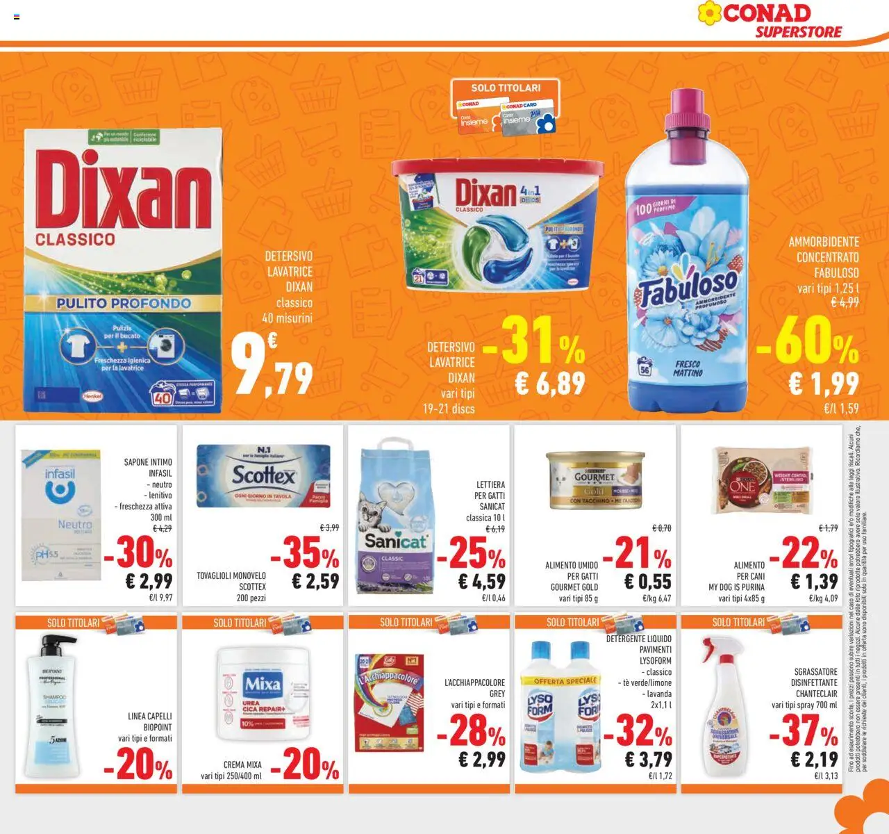 Volantino Conad del 13.08.2025 | Pagina: 25 | Prodotti: Shampoo, Sapone, Ammorbidente, Tè