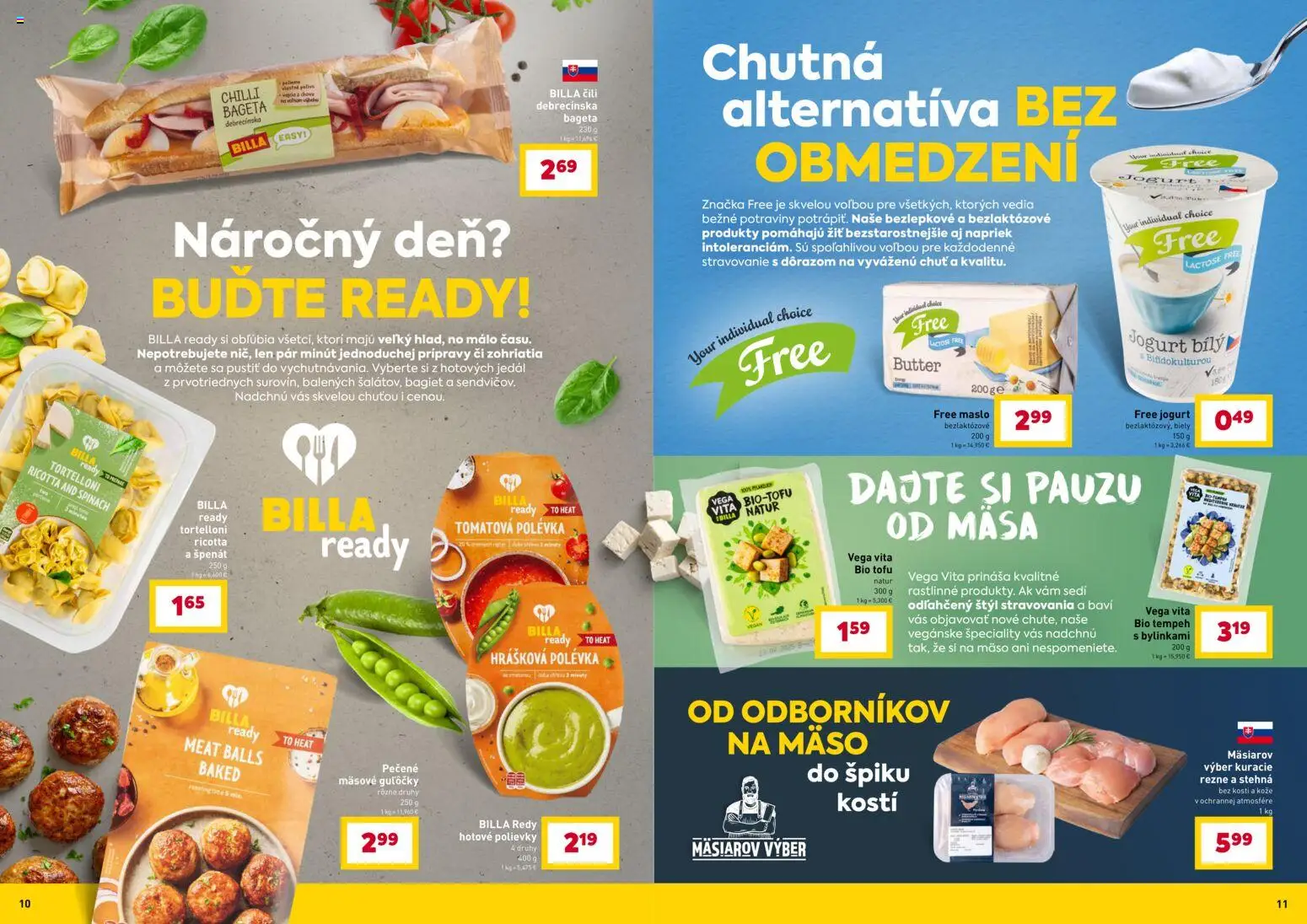 Nové Billa akcie – leták je platný od 28.01.2026 | Strana: 6 | Produkty: Maslo, Jogurt, Chilli, Tempeh