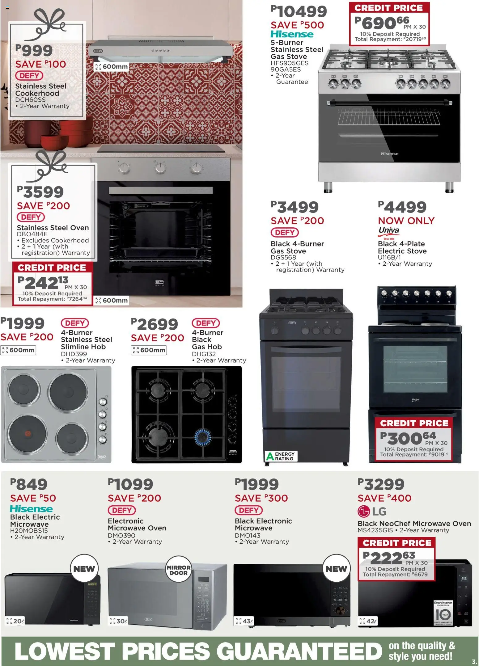 New House and Home catalogue – valid from 08.12.2025 | Page: 3 | Products: Oven, Hob, Stove, Mirror