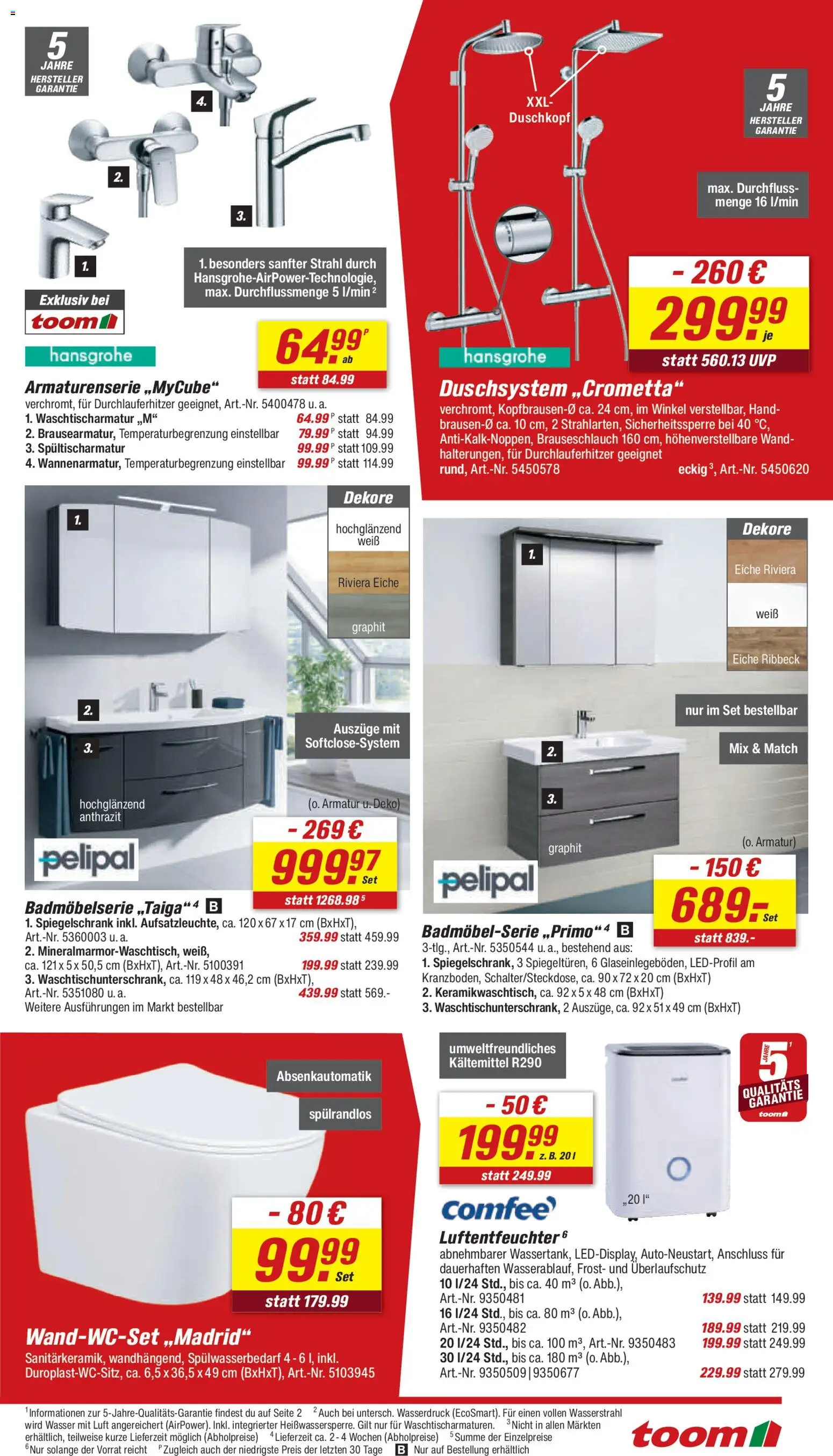 Toom Baumarkt - Prospekt – gültig ab 29.11.2025 | Seite: 11 | Produkte: Armatur, Spiegelschrank, Wasser, Duschkopf