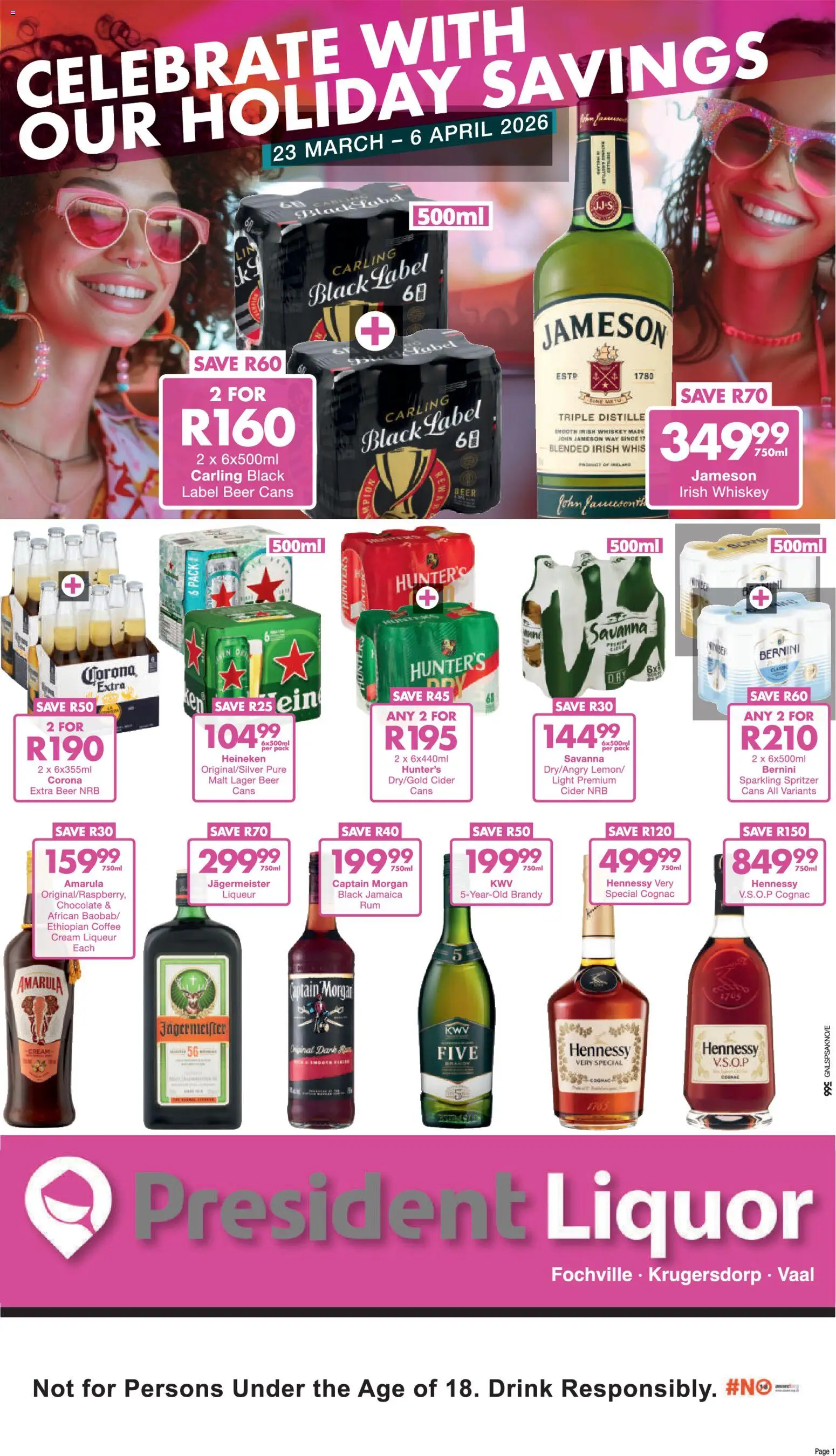 New President Hyper catalogue – valid from 23.03.2026 | Page: 1 | Products: Light, Beer, Cream, Ensalada de quino