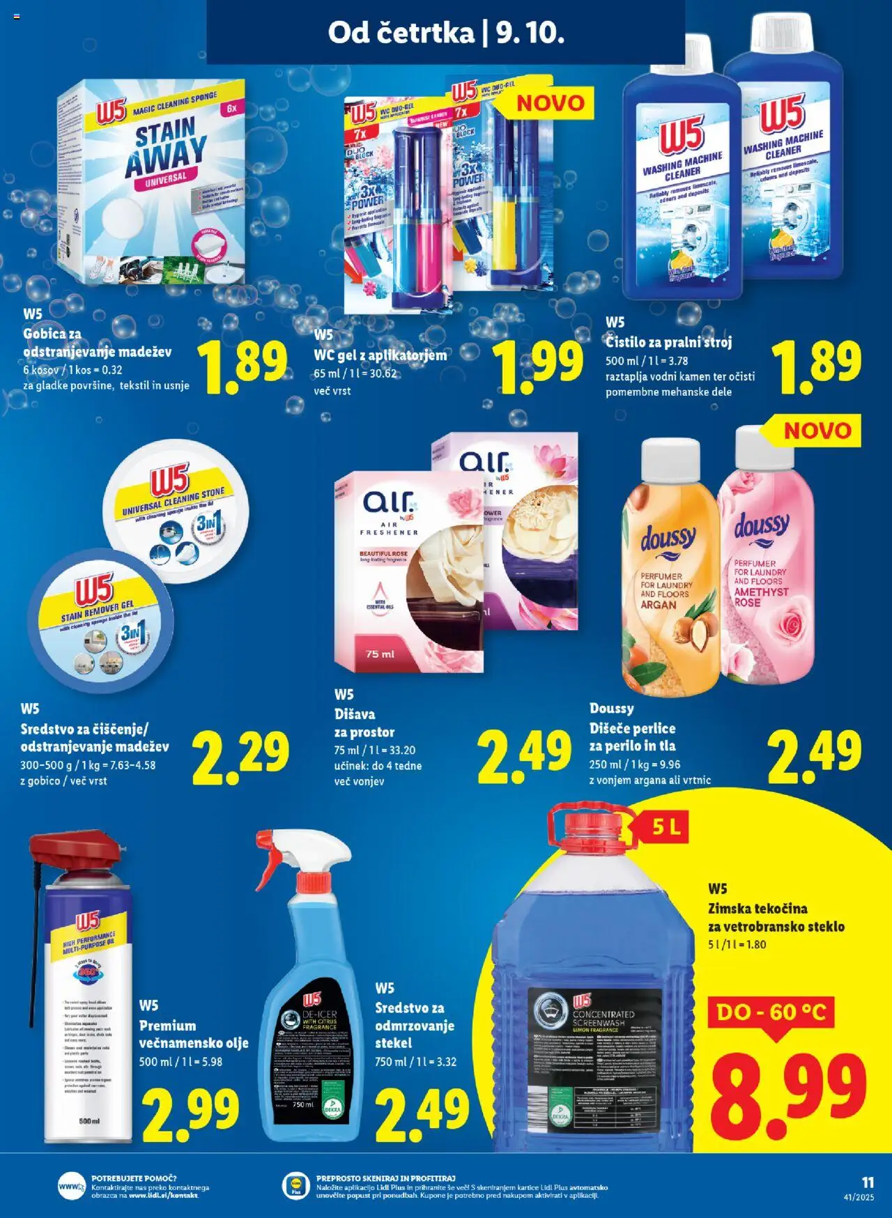 Novi Lidl katalog ponudbe – veljaven od 09.10.2025 | Stran: 15 | Izdelki: Pralni stroj, Kos, Disava, Gobica