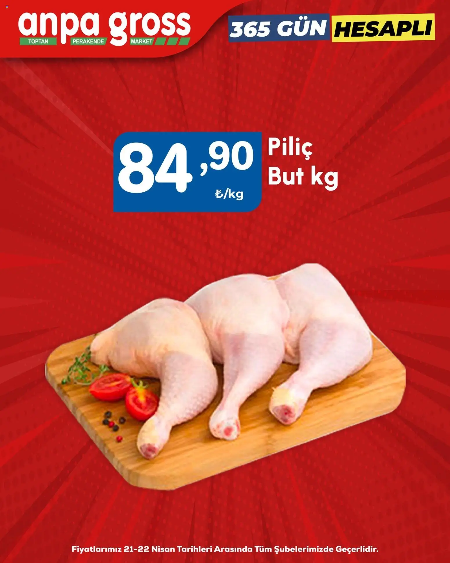 Anpa Gross - Piliç - 21.04.2026 tarihinden itibaren geçerlidir | Sayfa: 1 | Ürünler: Piliç