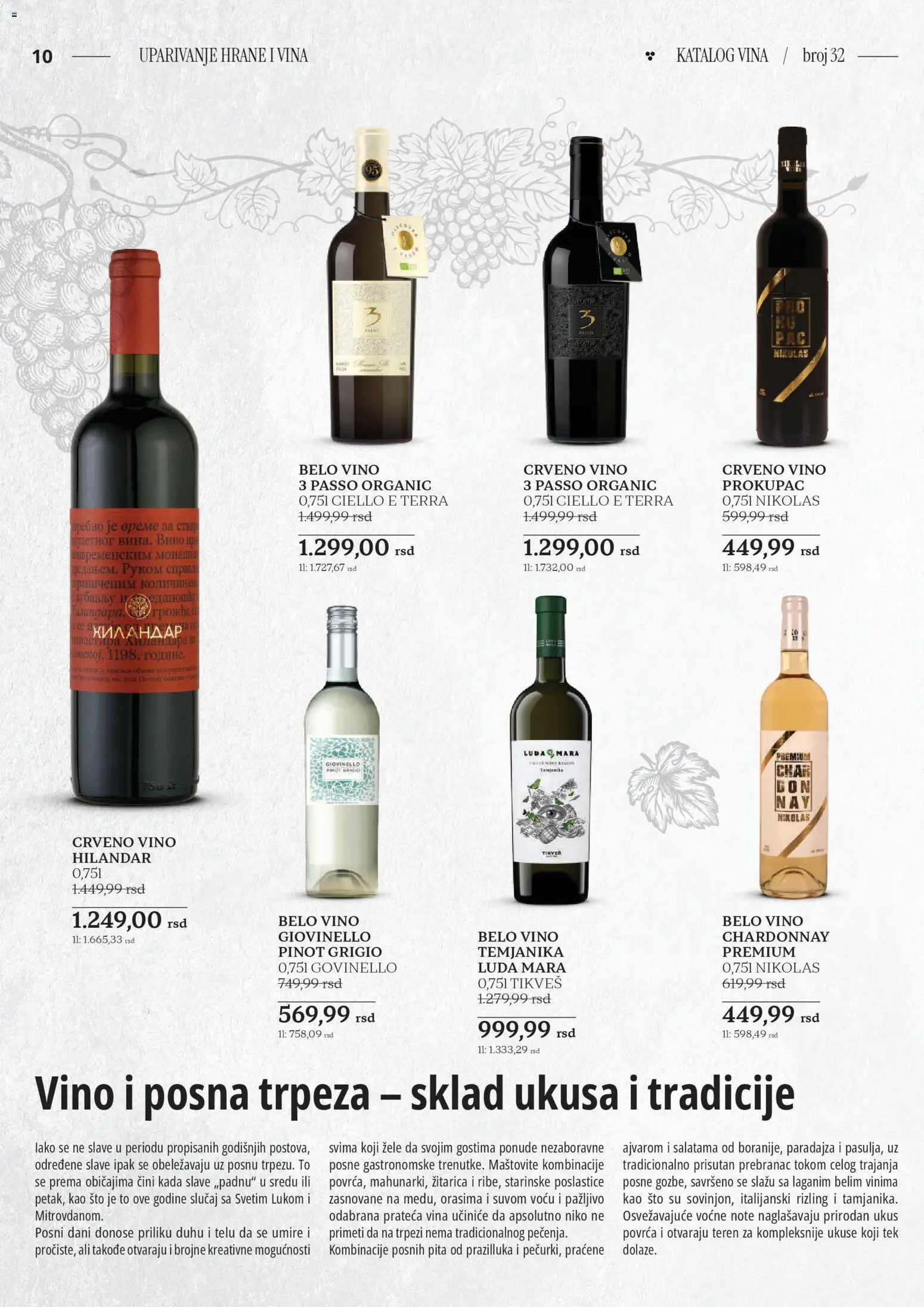 Roda katalog - važi od 23.10.2025 | Strana: 10 | Proizvode: Chardonnay, Sto, Crveno vino, Vino