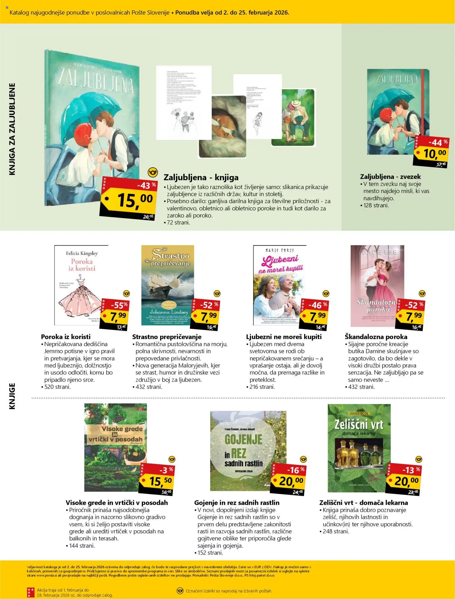 Novi Pošta Slovenije katalog ponudbe – veljaven od 02.02.2026 | Stran: 4 | Izdelki: Zvezek, Knjiga