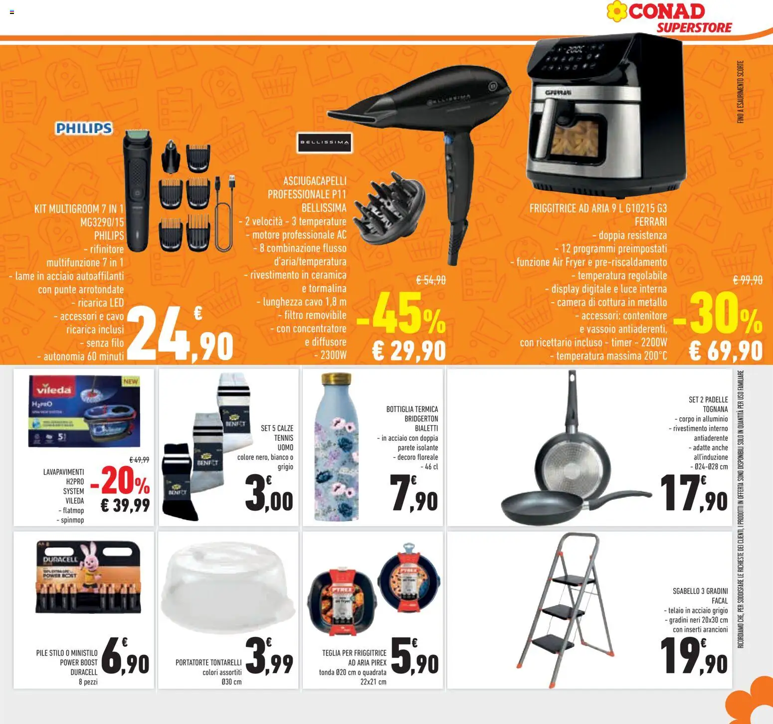 Volantino Conad del 29.01.2026 | Pagina: 31 | Prodotti: Pile, Cavo, Contenitore, Friggitrice