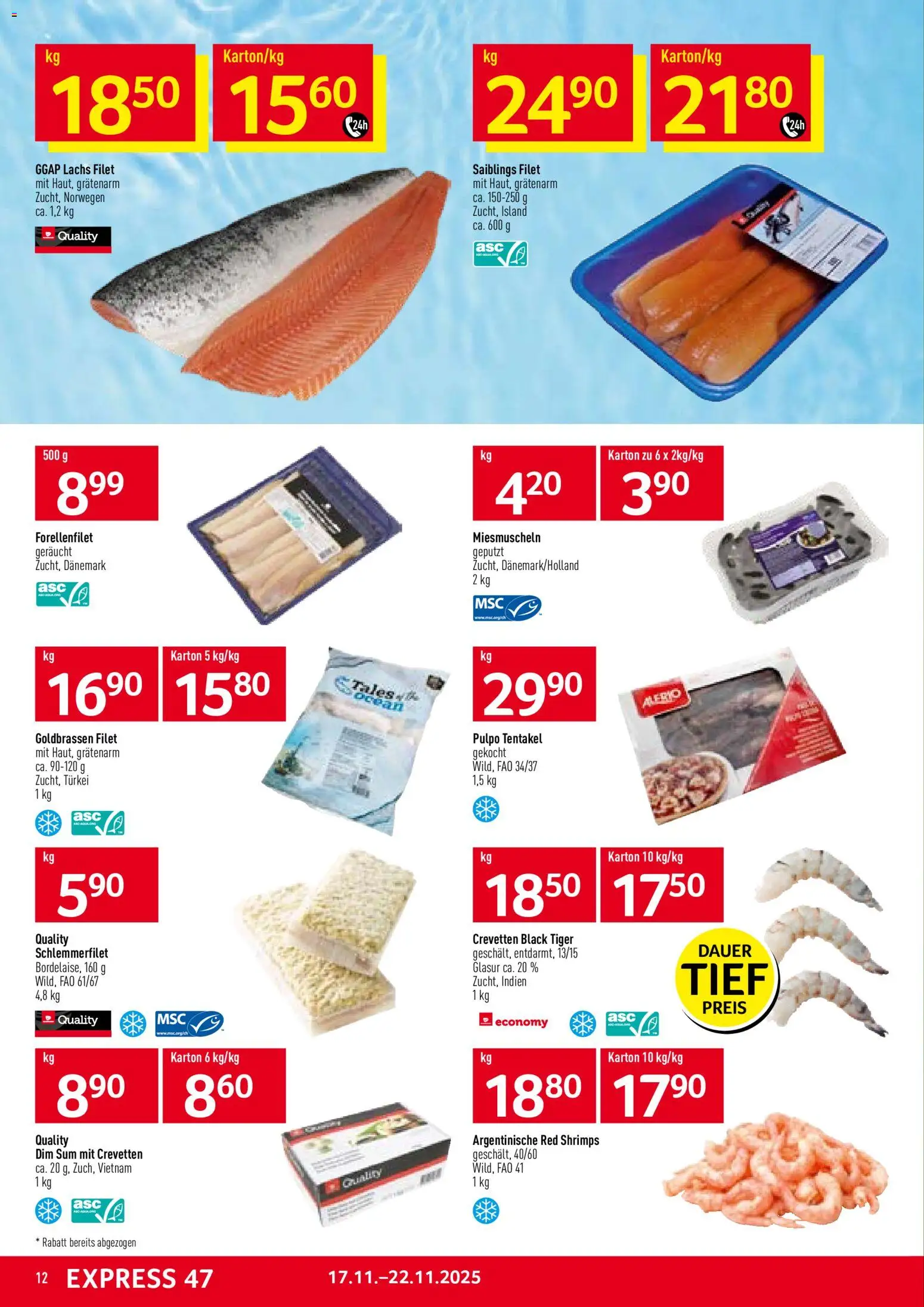 Prodega Aktionen – gültig ab 17.11.2025 | Seite: 12 | Produkte: Lachs
