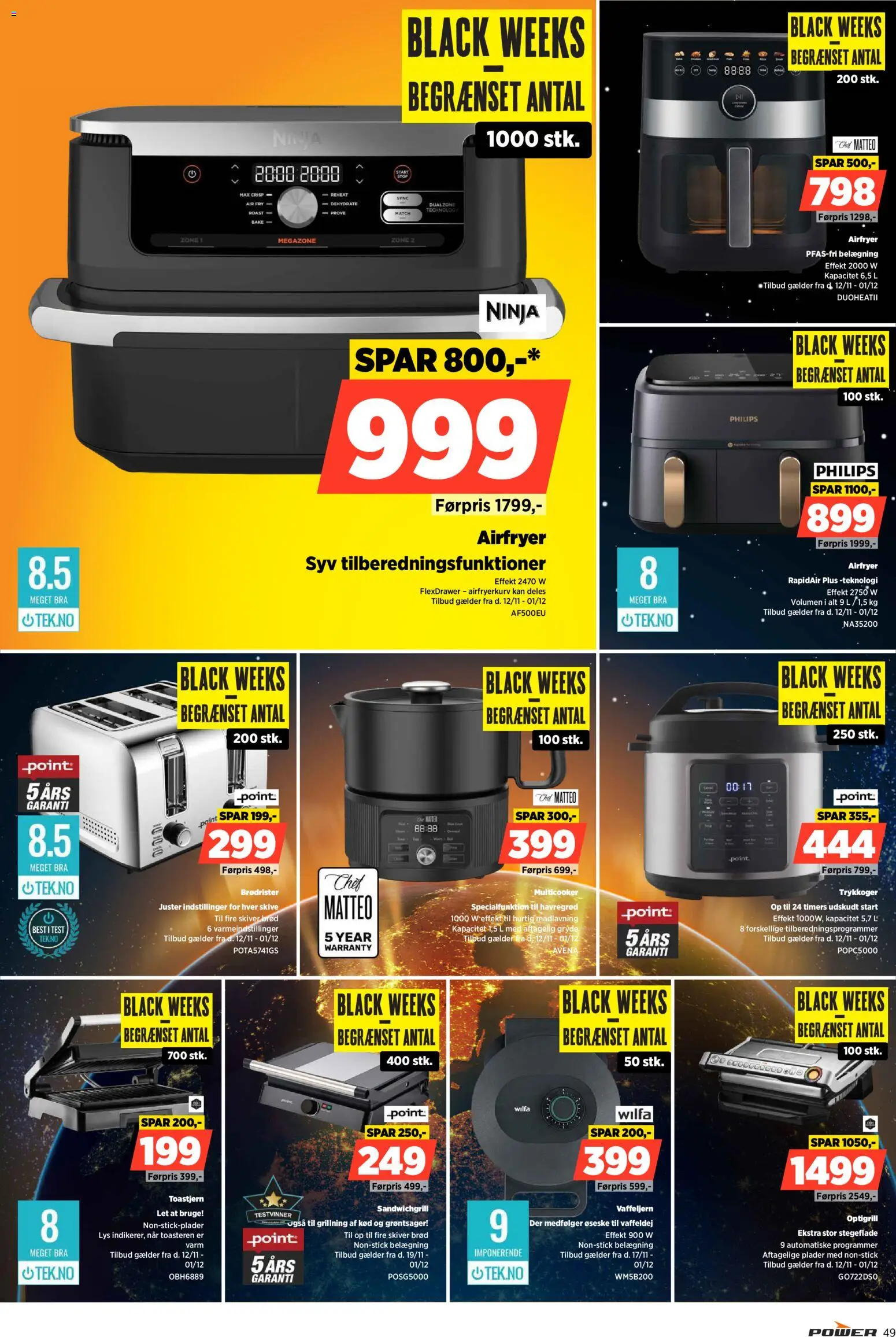 Power tilbudsavis – gyldig fra 12.11.2025 | Side: 49 | Produkter: Brød, Brødrister