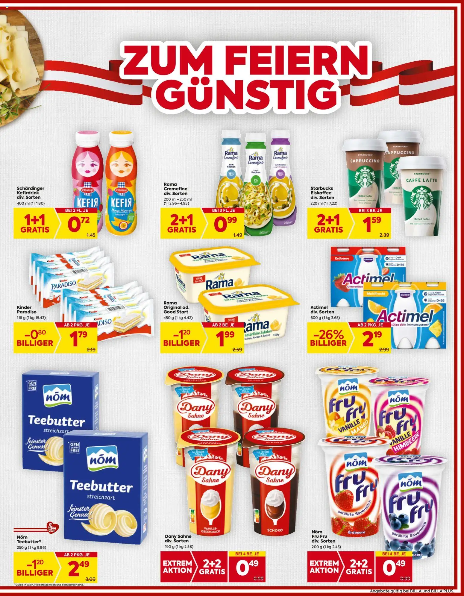 Billa Flugblatt gültig ab 23.10.2025 | Seite: 7 | Produkte: Sahne, Mango, Himbeere, Milch