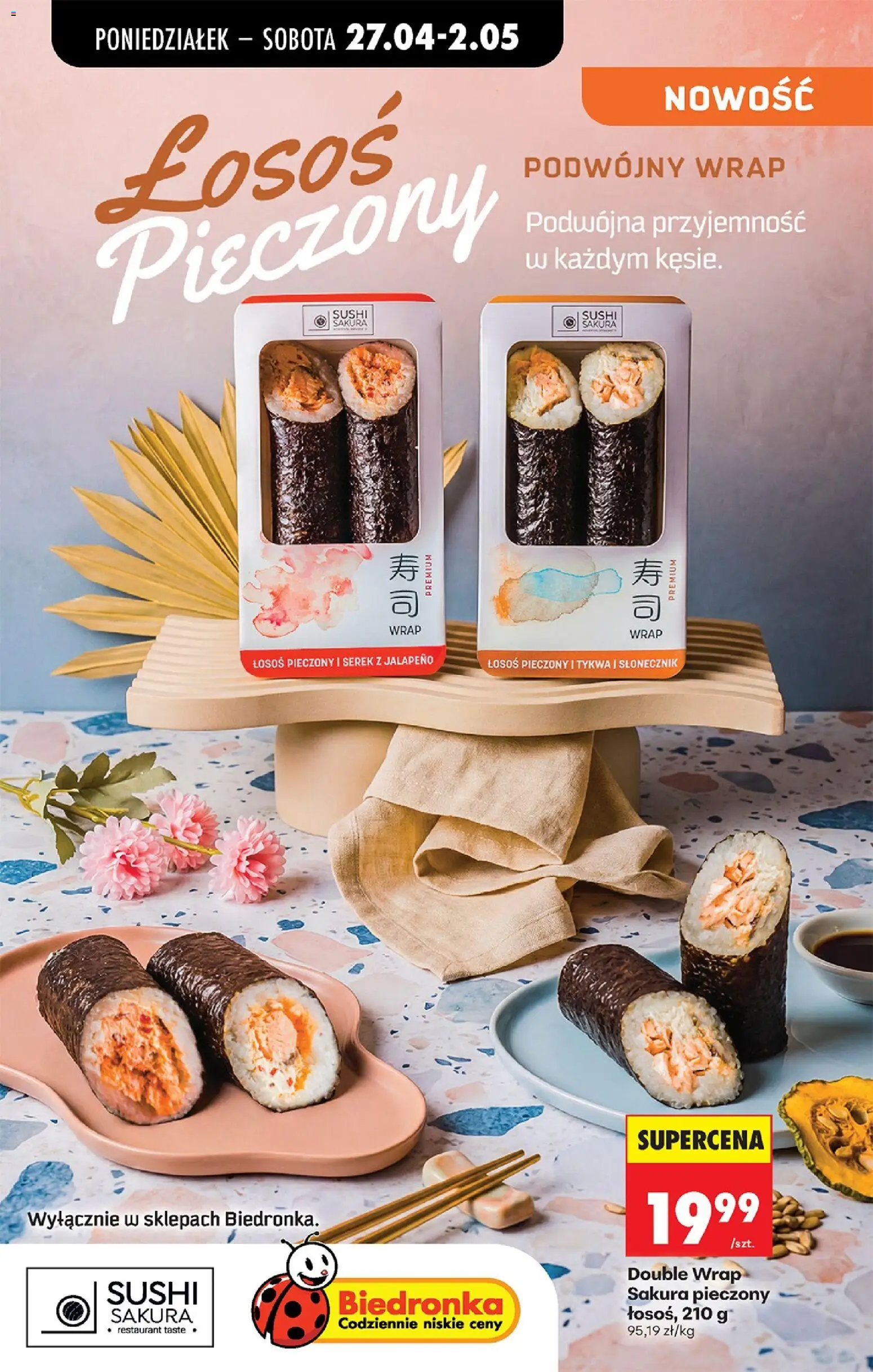 Biedronka Polsko leták od 27.04.2026 | Strana: 15 | Produkty: Losos, Sushi