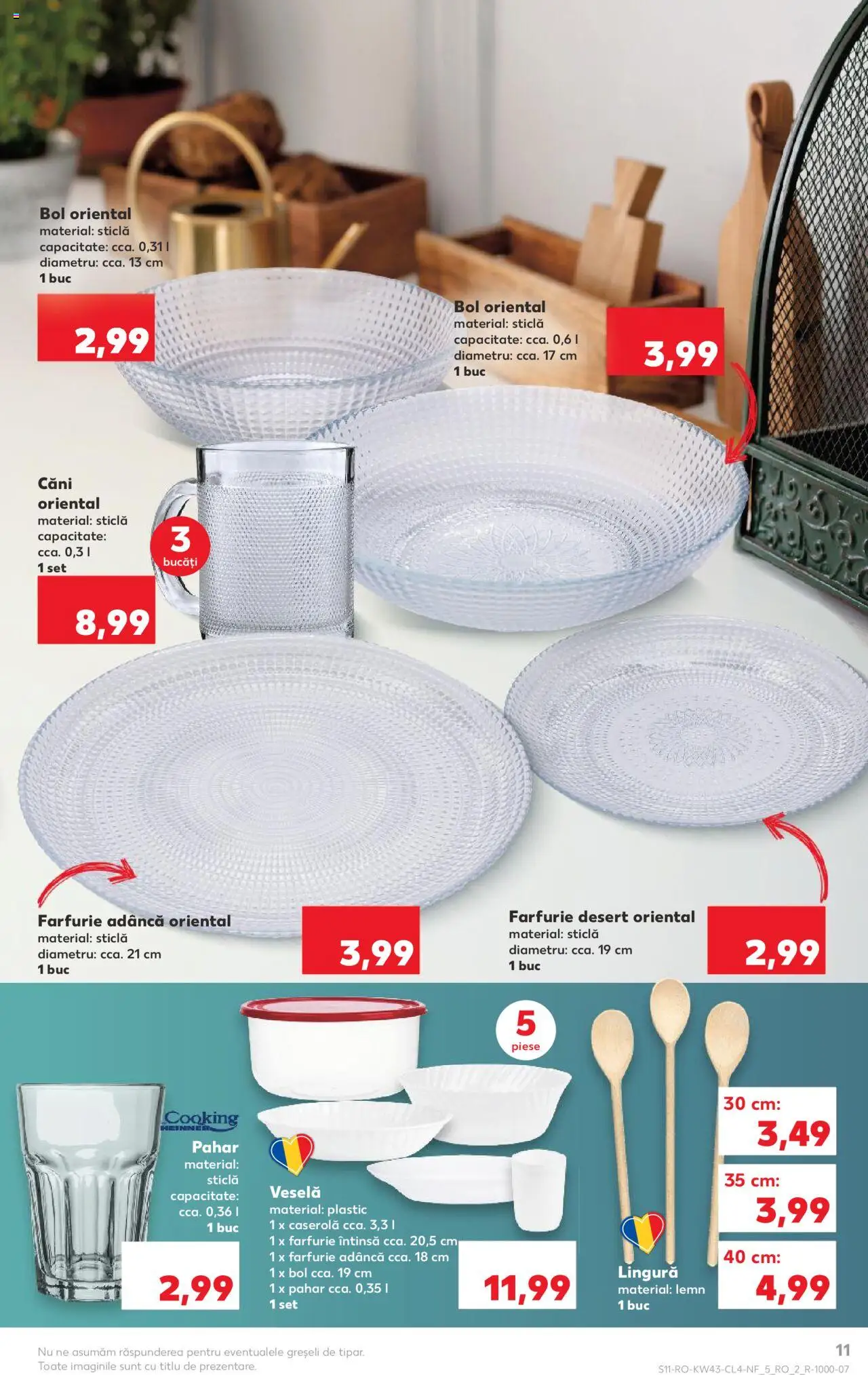 Noul catalog Kaufland – valabil de la 22.10.2025 | Pagină: 11 | Produse: Bol, Farfurie