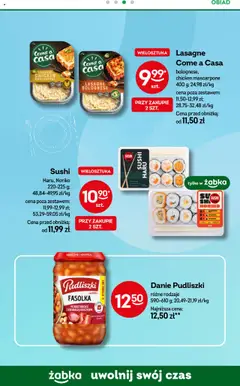 Żabka Gazetka od 02.07.2025 | Strona: 80 | Produkty: Lasagne, Mascarpone, Sushi, Lasagne bolognese