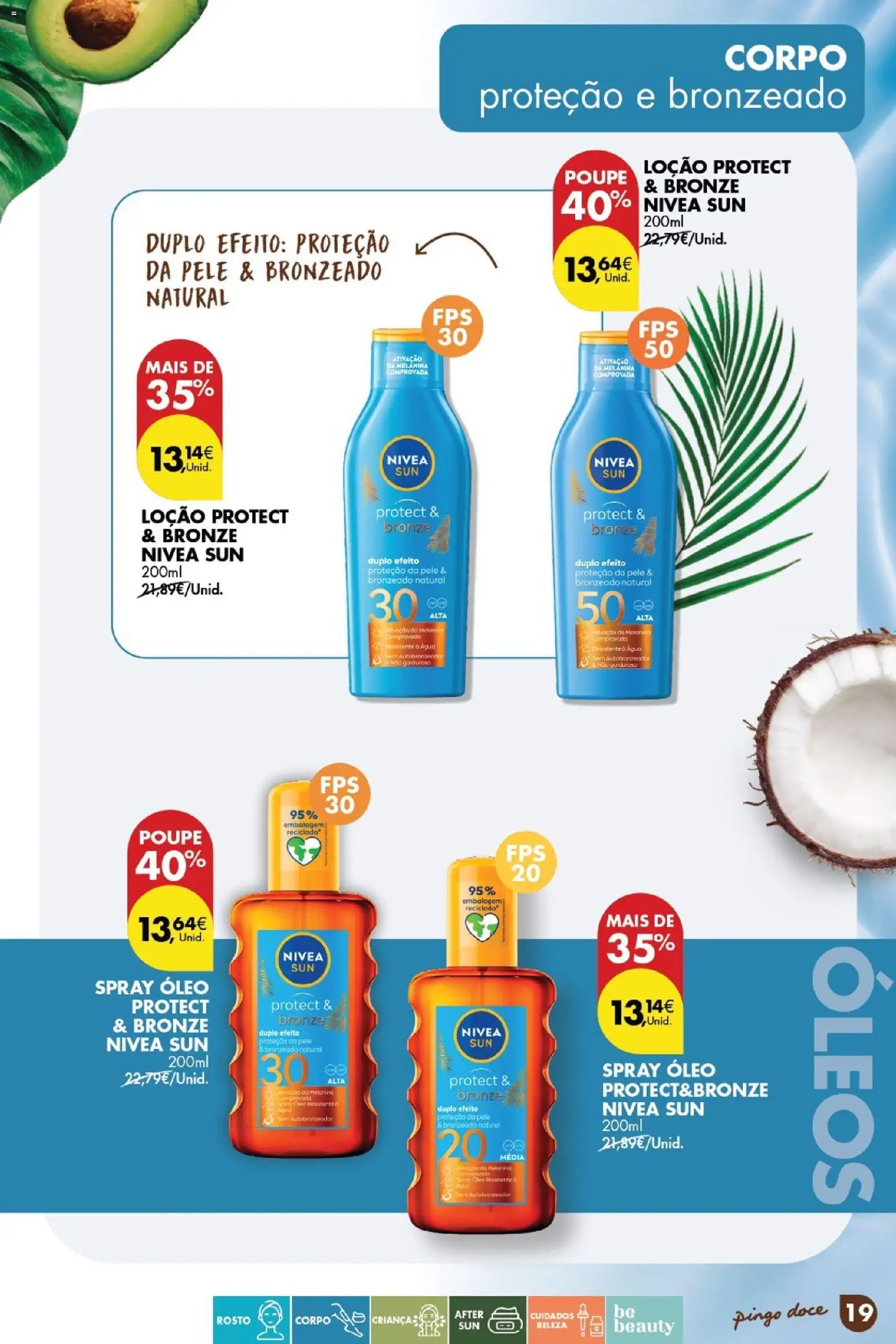 Pingo Doce Catálogo de solares 2026 │ válido de 24.03.2026 | Página: 19 | Produtos: Agua, Óleo