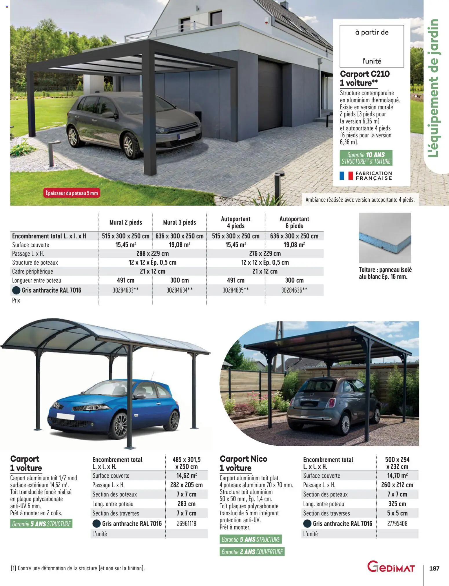 {H1} | Page: 187 | Produits: Couverture, Cadre