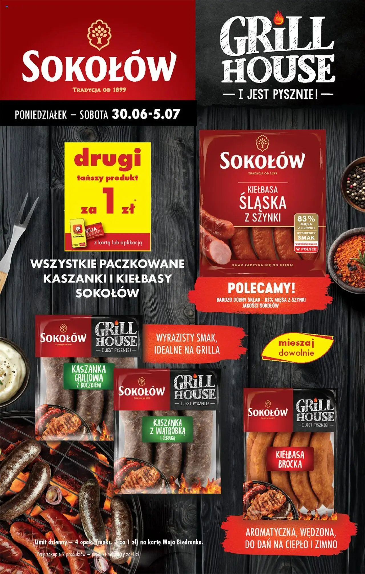 Biedronka gazetka od 30.06.2025 | Strona: 34 | Produkty: Karta, Grill, Wątróbka, Kaszanka