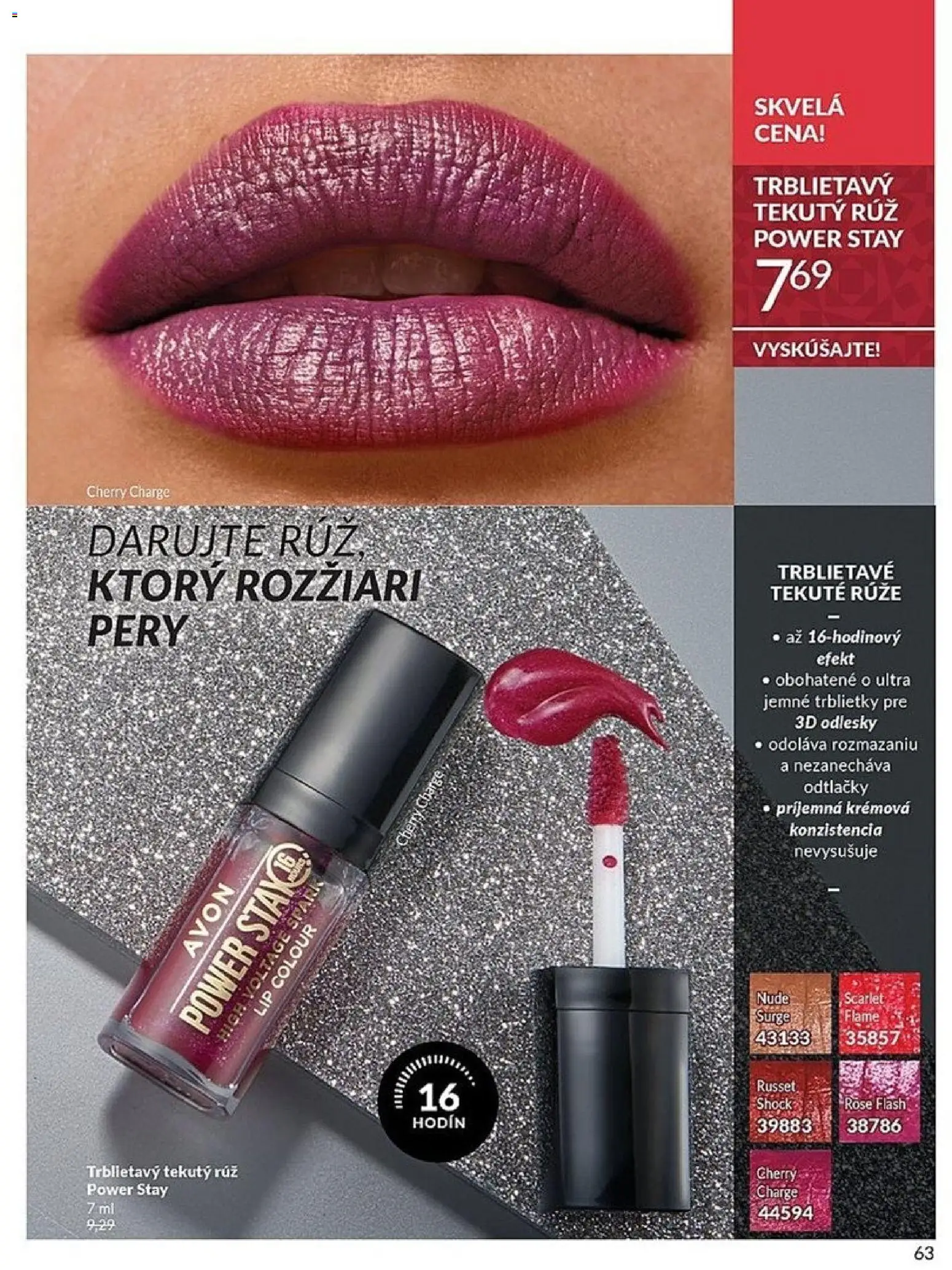 Nové Avon akcie – leták je platný od 01.11.2025 | Strana: 63 | Produkty: Ruže