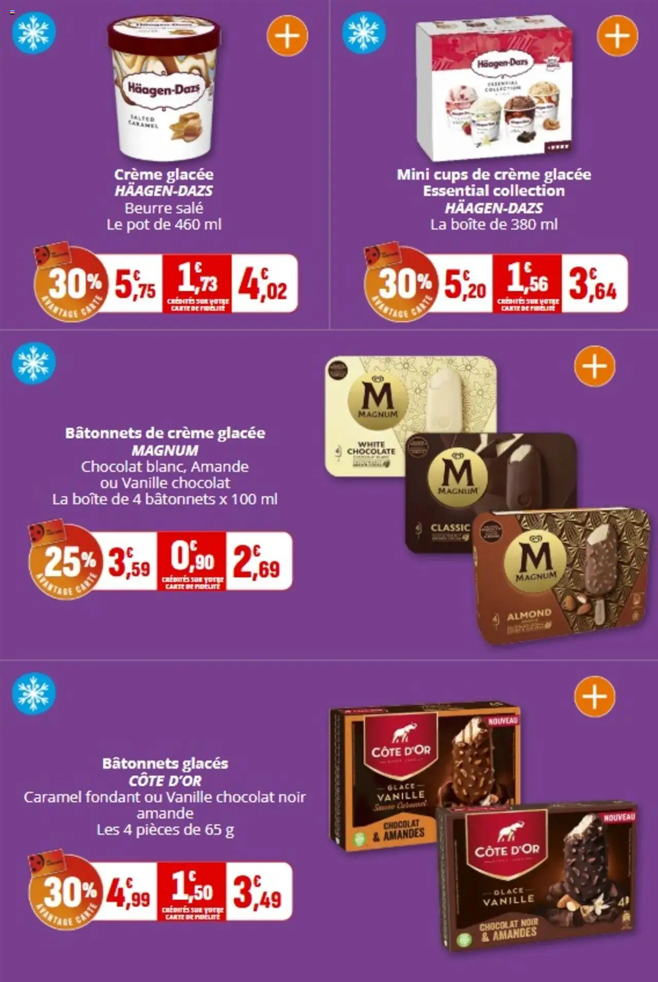  | Page: 13 | Produits: Glaces, Amande, Crème, Amandes
