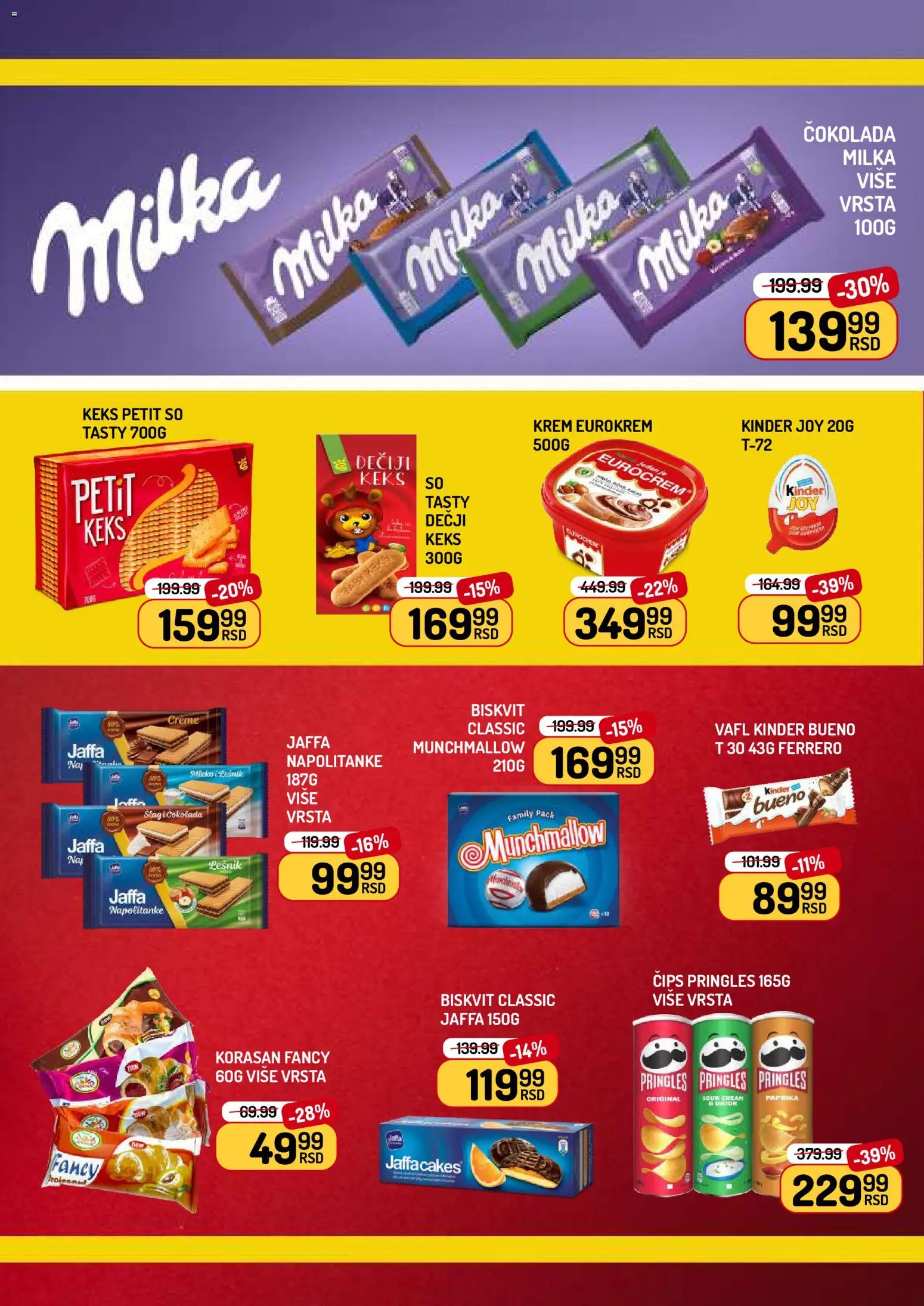 Aman katalog - važi od 23.01.2026 | Strana: 8 | Proizvode: Šlag, Pringles, Čokolada, Ferrero