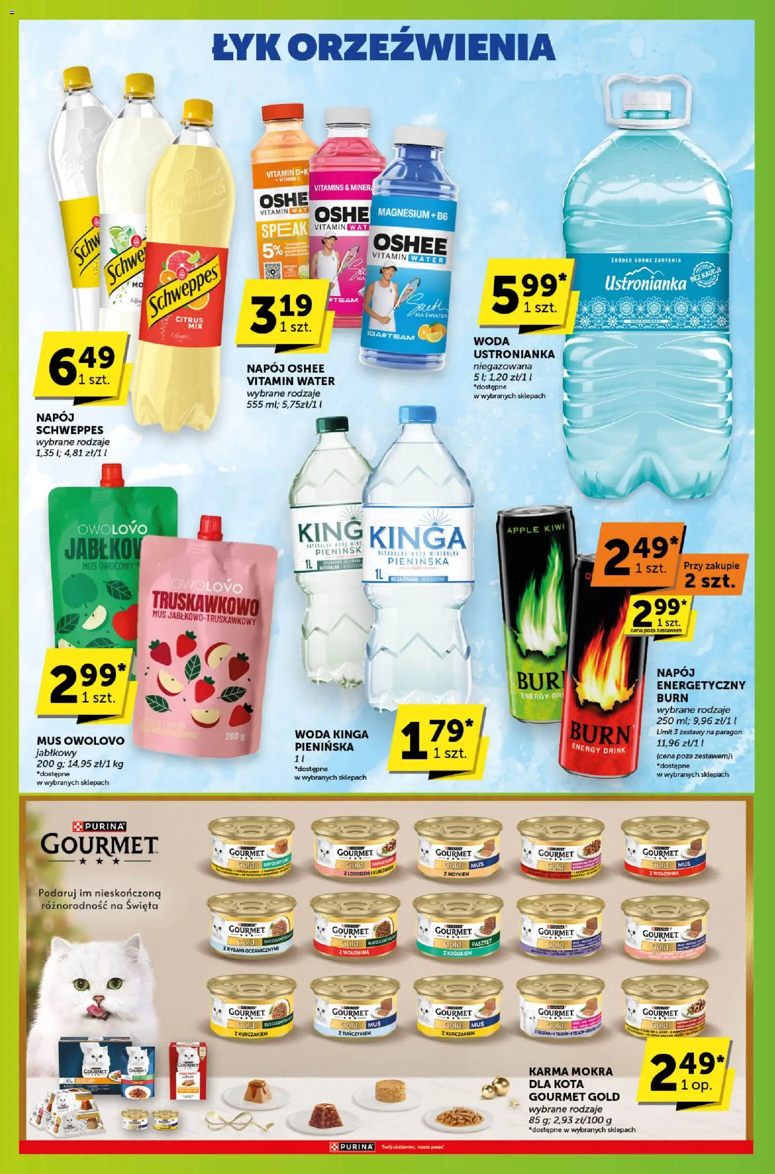 Euro Sklep Gazetka - Sprawdź, co więcej od 13.11.2025 | Strona: 9 | Produkty: Karma mokra dla kota, Wołowina, Kiwi, Woda