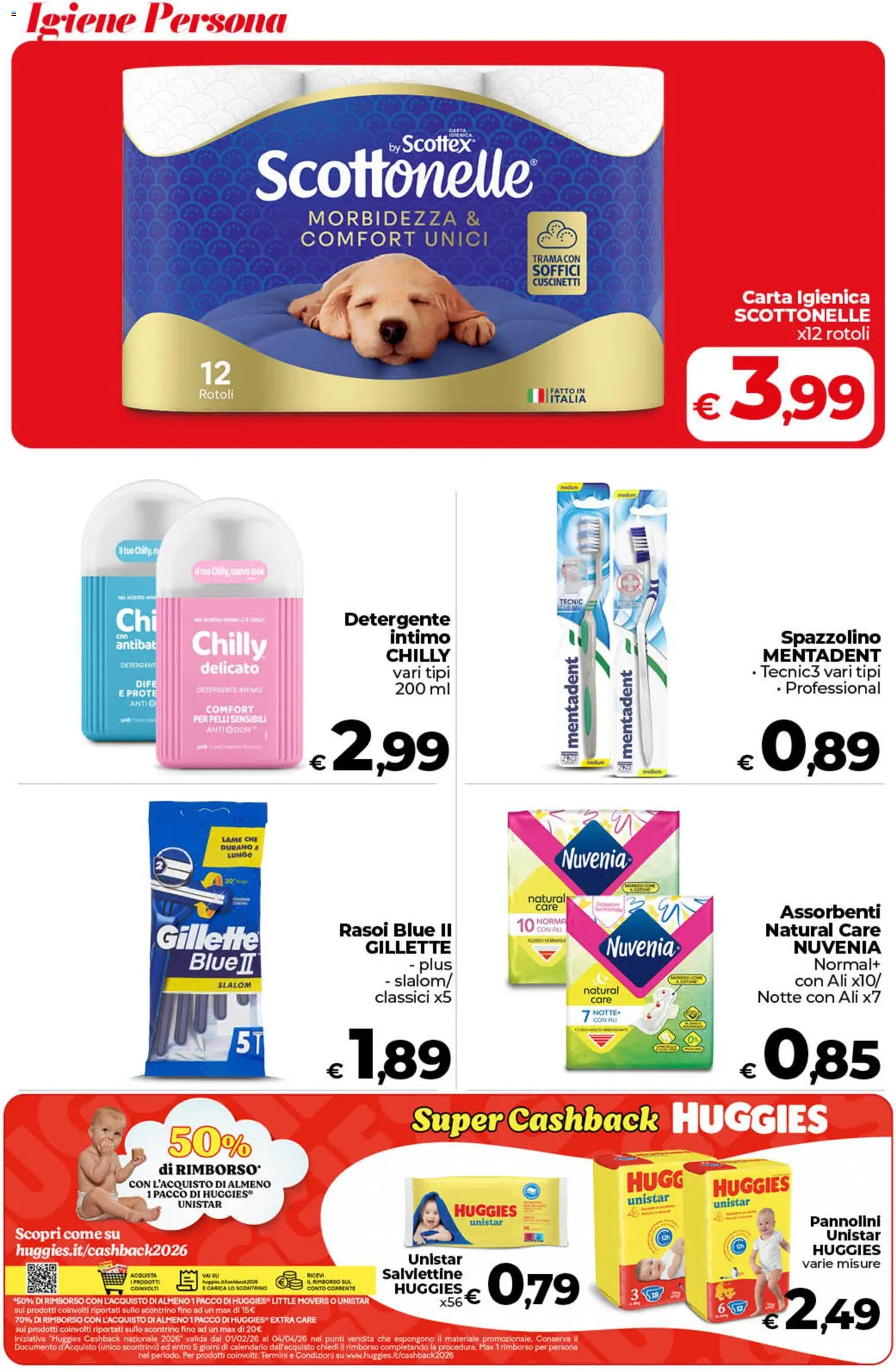 Volantino COOP del 26.03.2026 | Pagina: 41 | Prodotti: Pannolini, Spazzolino, Detergente intimo, Detergente
