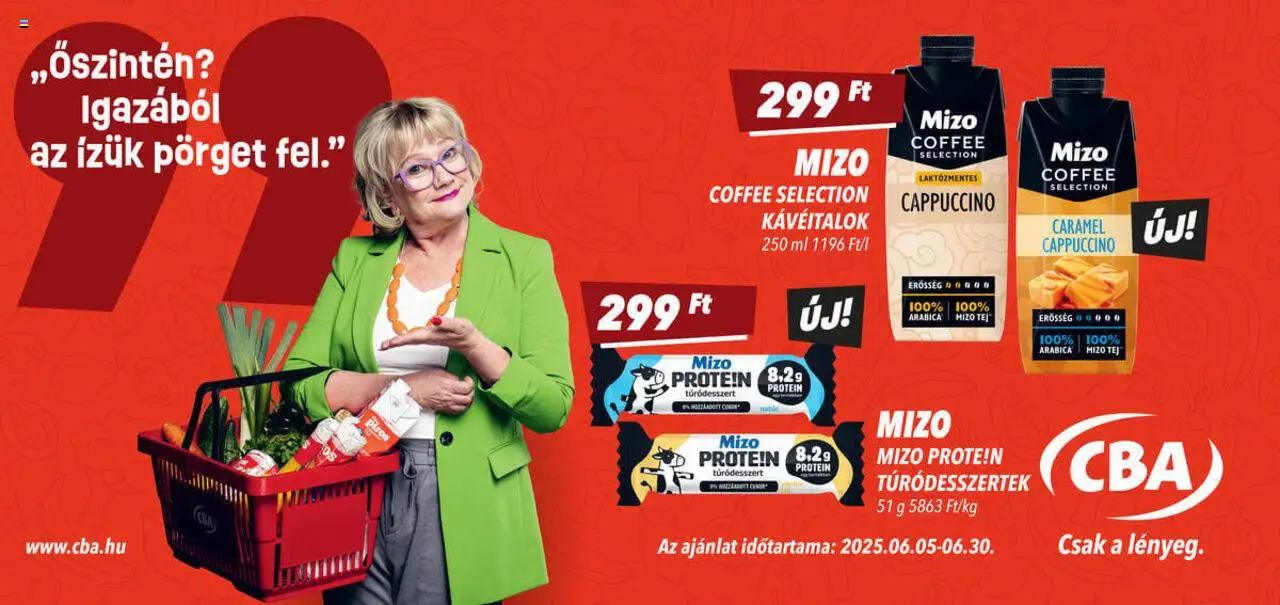 CBA akciós ujság - amely érvényes a következő dátumtól: 05.06.2025 | Oldal: 2 | Termékek: Cappuccino, Protein, Tej
