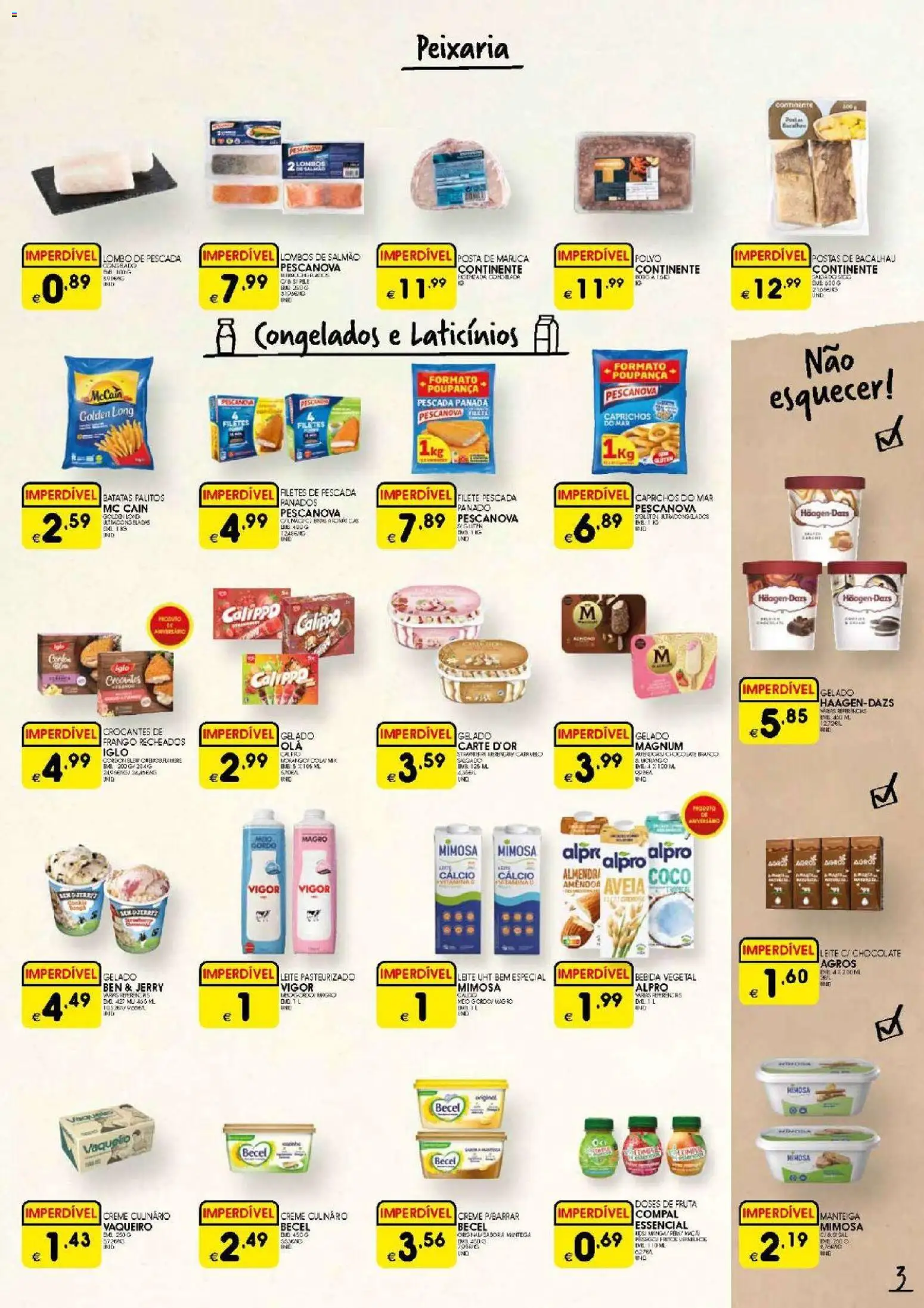 Meu Super folheto │ válido de 27.11.2025 | Página: 3 | Produtos: Bacalhau, Cálcio, Leite, Creme