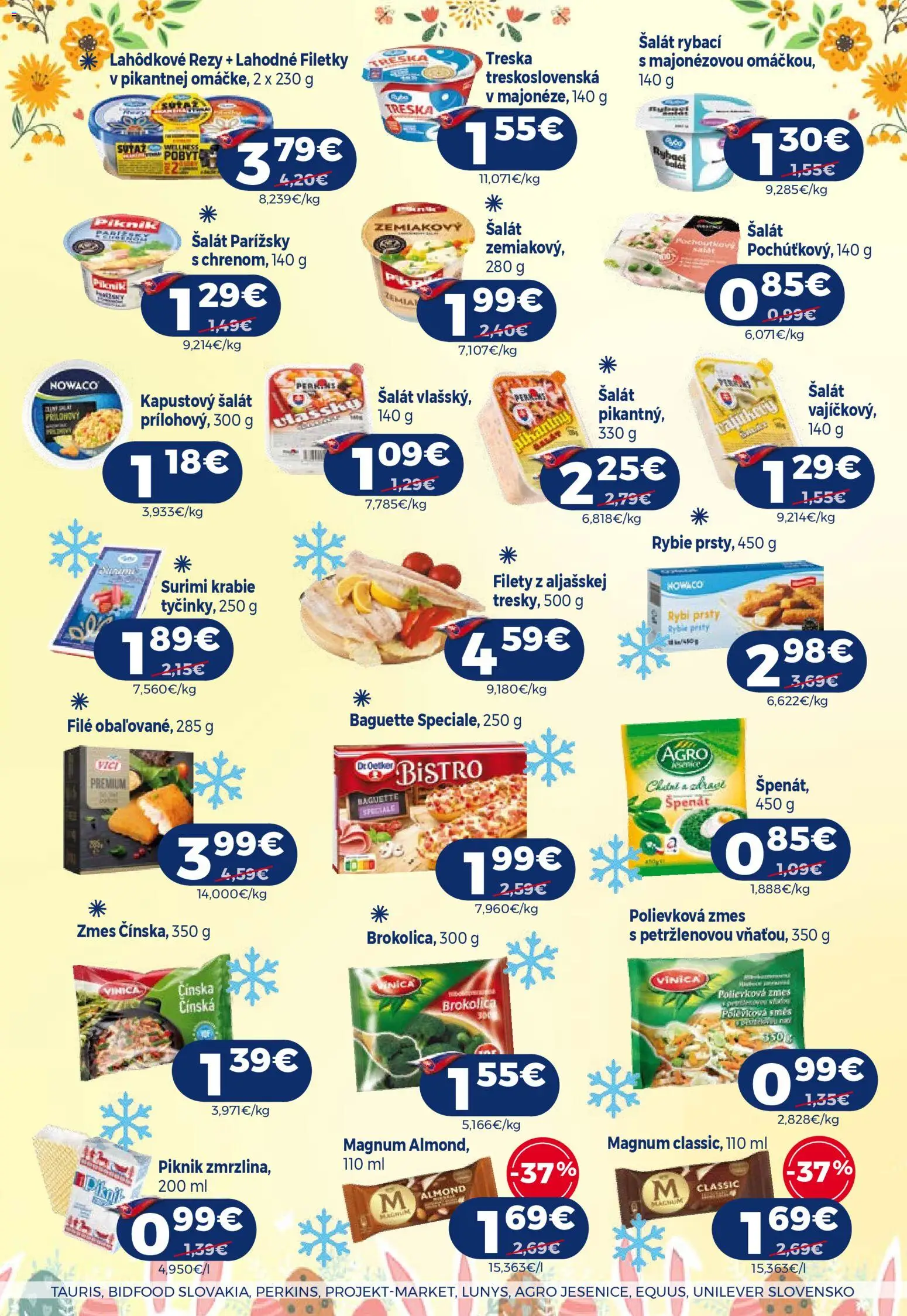 Nové Milk Agro akcie – leták je platný od 01.04.2026 | Strana: 7 | Produkty: Brokolica, Magnum, Šalát, Treska