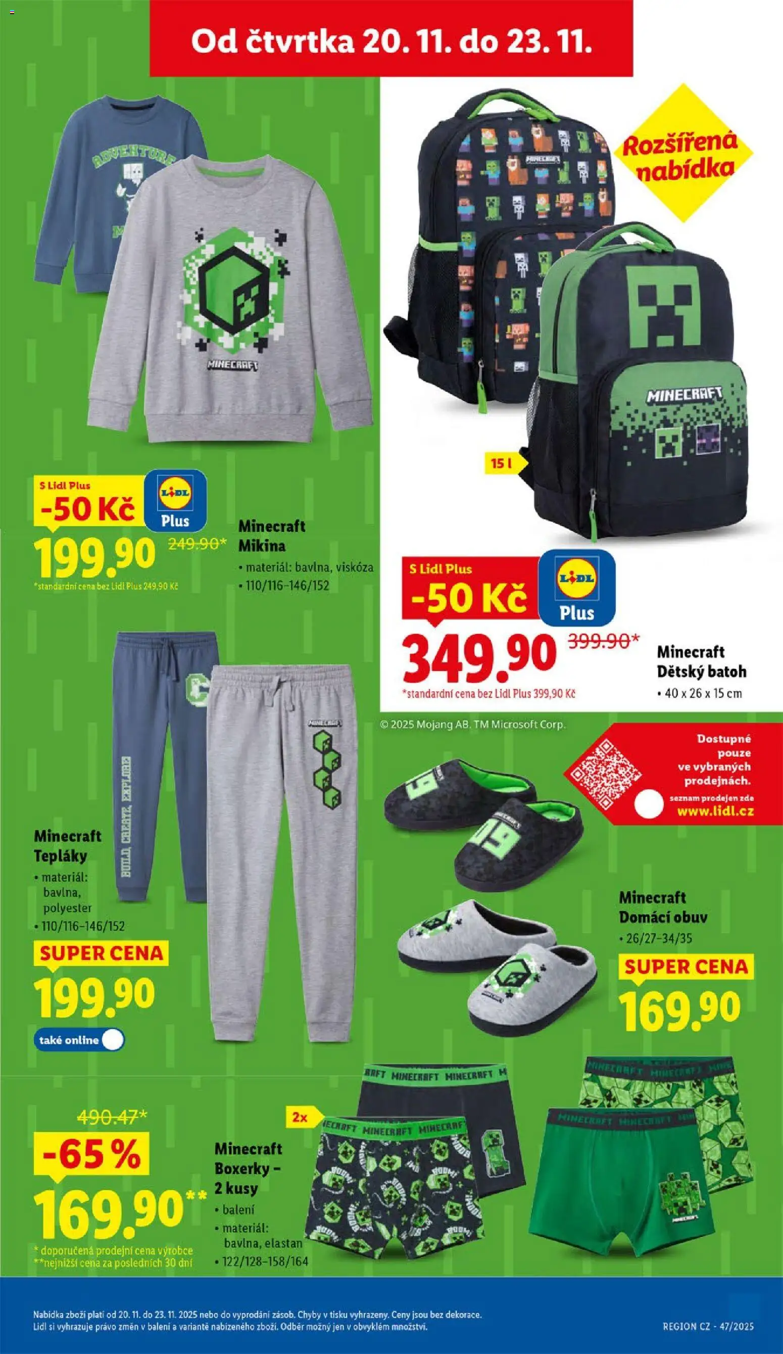 Lidl Black Friday od 20.11.2025 | Strana: 45 | Produkty: Mikina, Boxerky, Batoh, Obuv