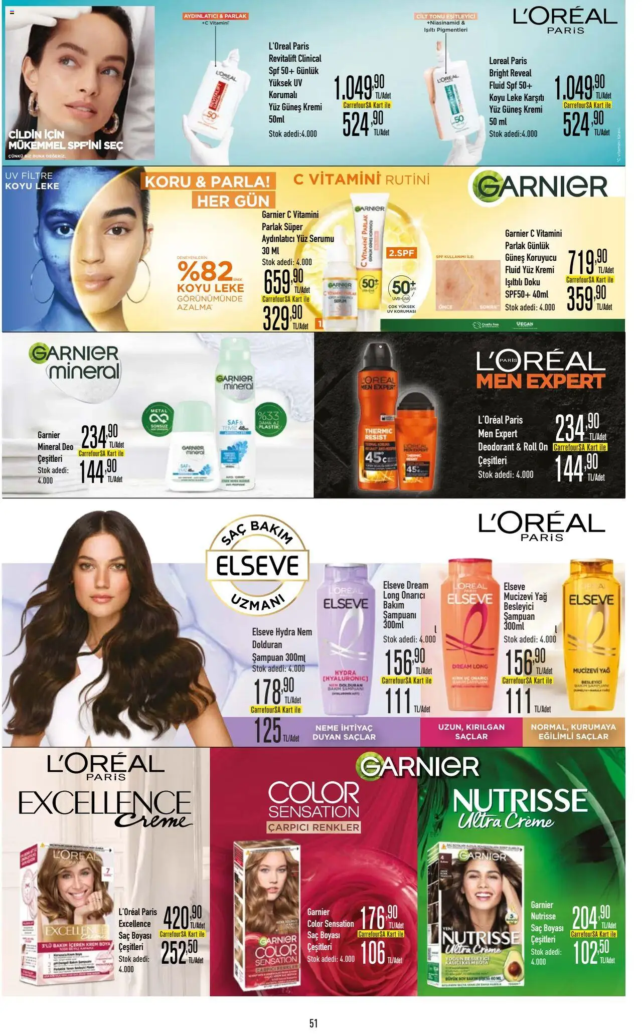 CarrefourSA Katalog - 01.08.2025 tarihinden itibaren geçerlidir | Sayfa: 51 | Ürünler: Krem, Güneş kremi, Deodorant, Yağ