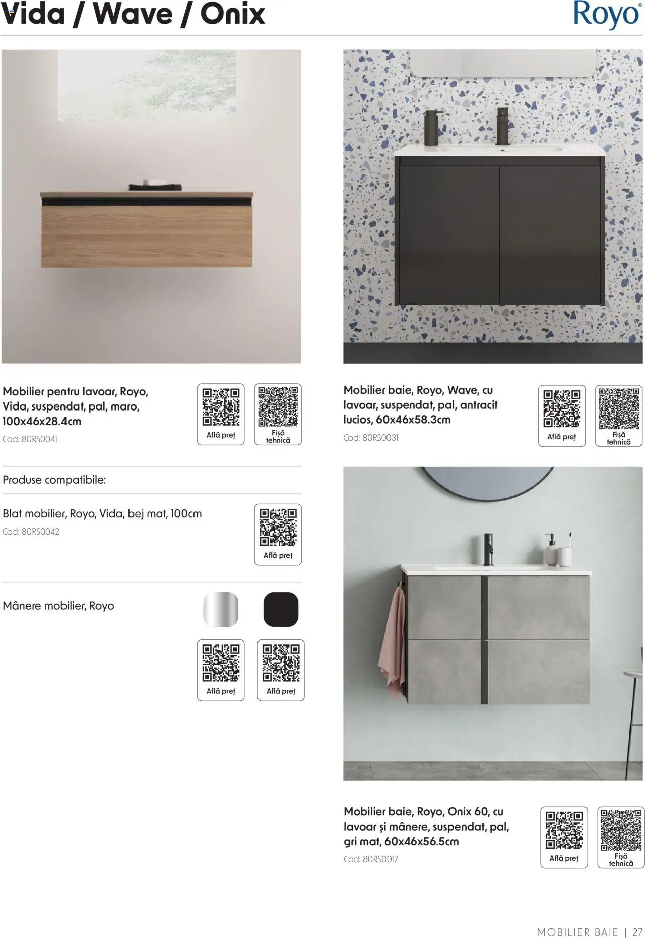 Catalog Romstal – valabil de la 25.11.2024 | Pagină: 27 | Produse: Lavoar